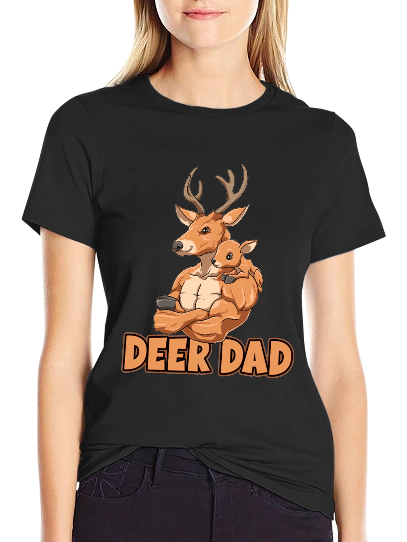 Deer Dad Graphic Tee - Fathers Day Gift