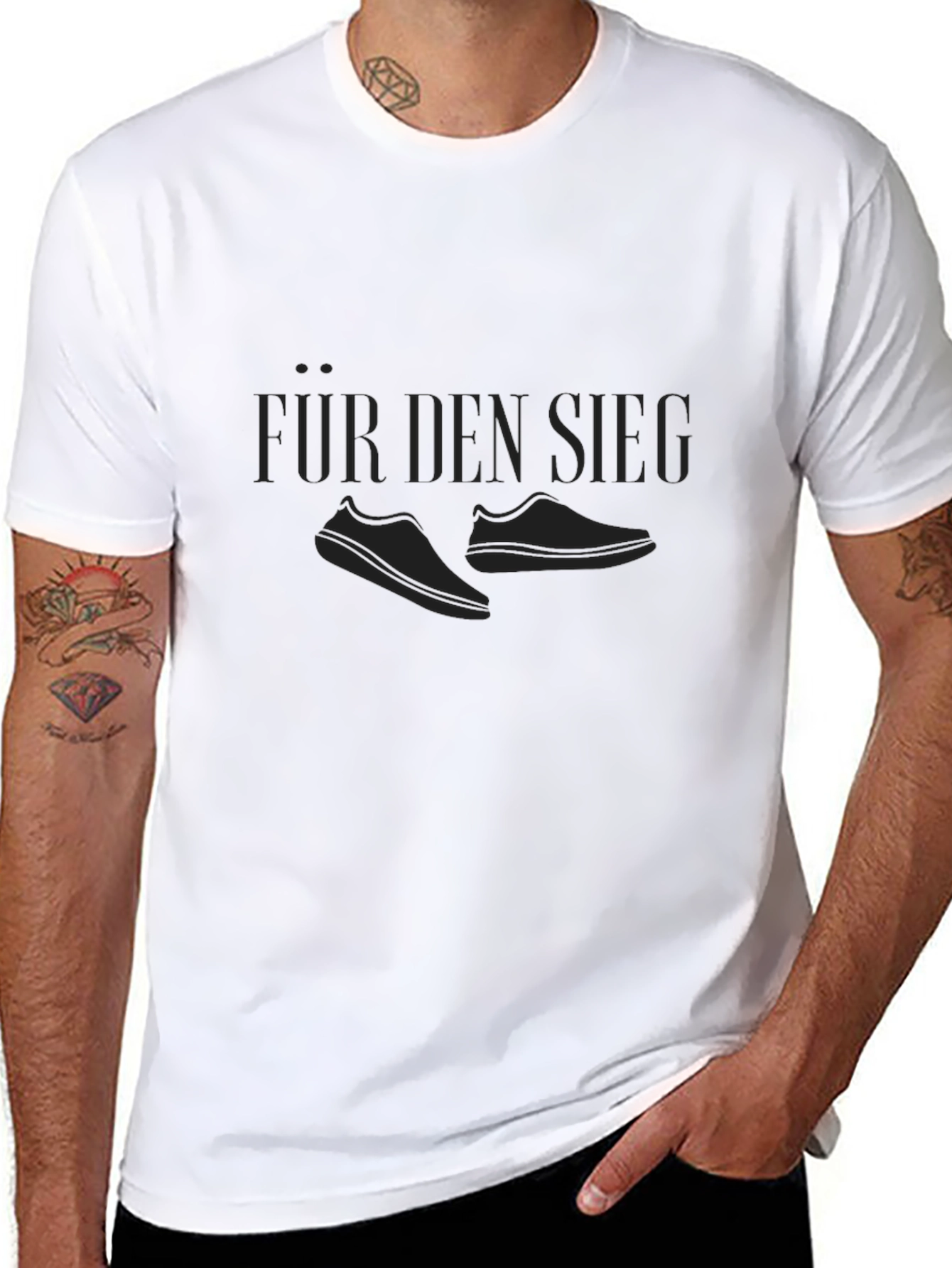 Für Den Sieg Black Graphic Tee