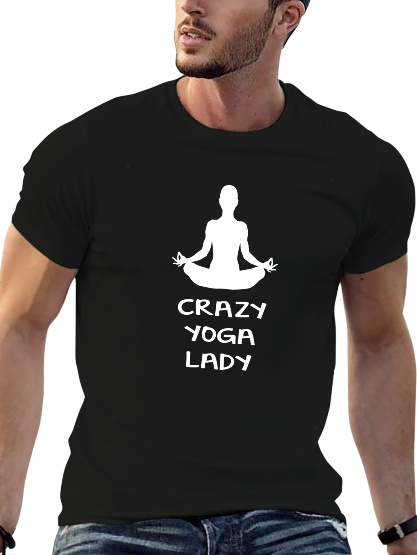 Crazy Yoga Lady Graphic Tee - Unisex