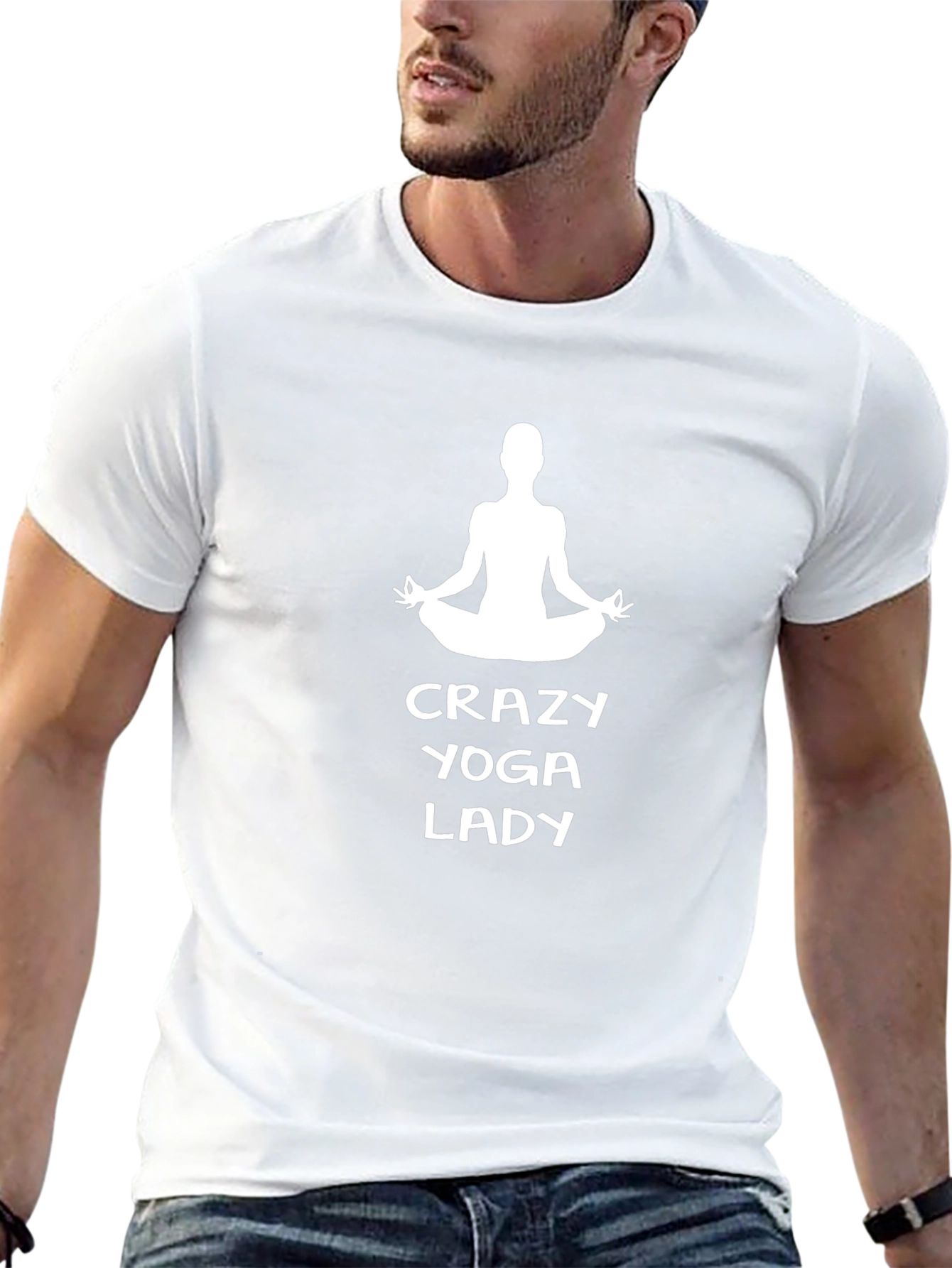Crazy Yoga Lady Graphic Tee - Unisex