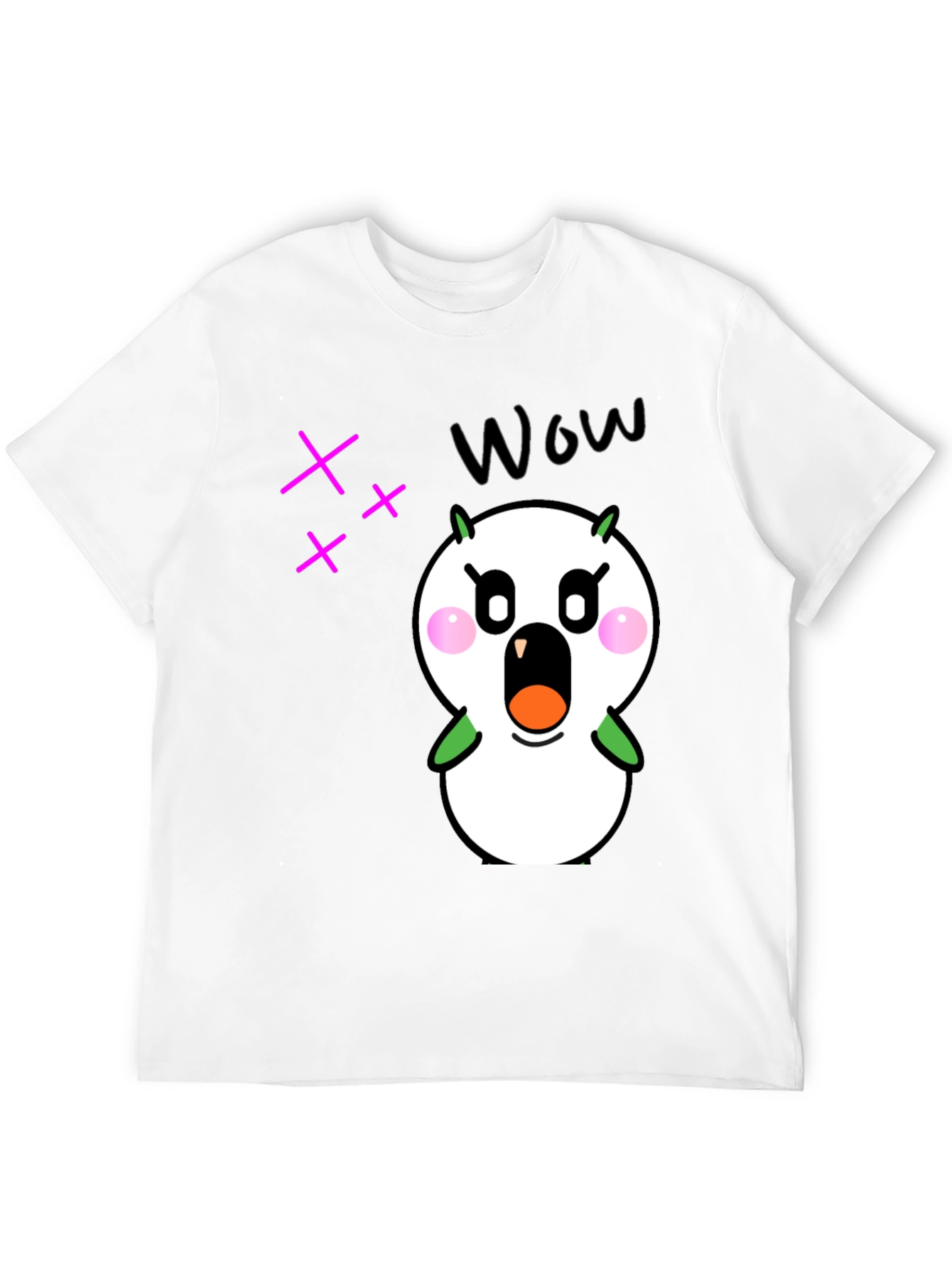 Funny Cartoon Character Graphic Black T-Shirt