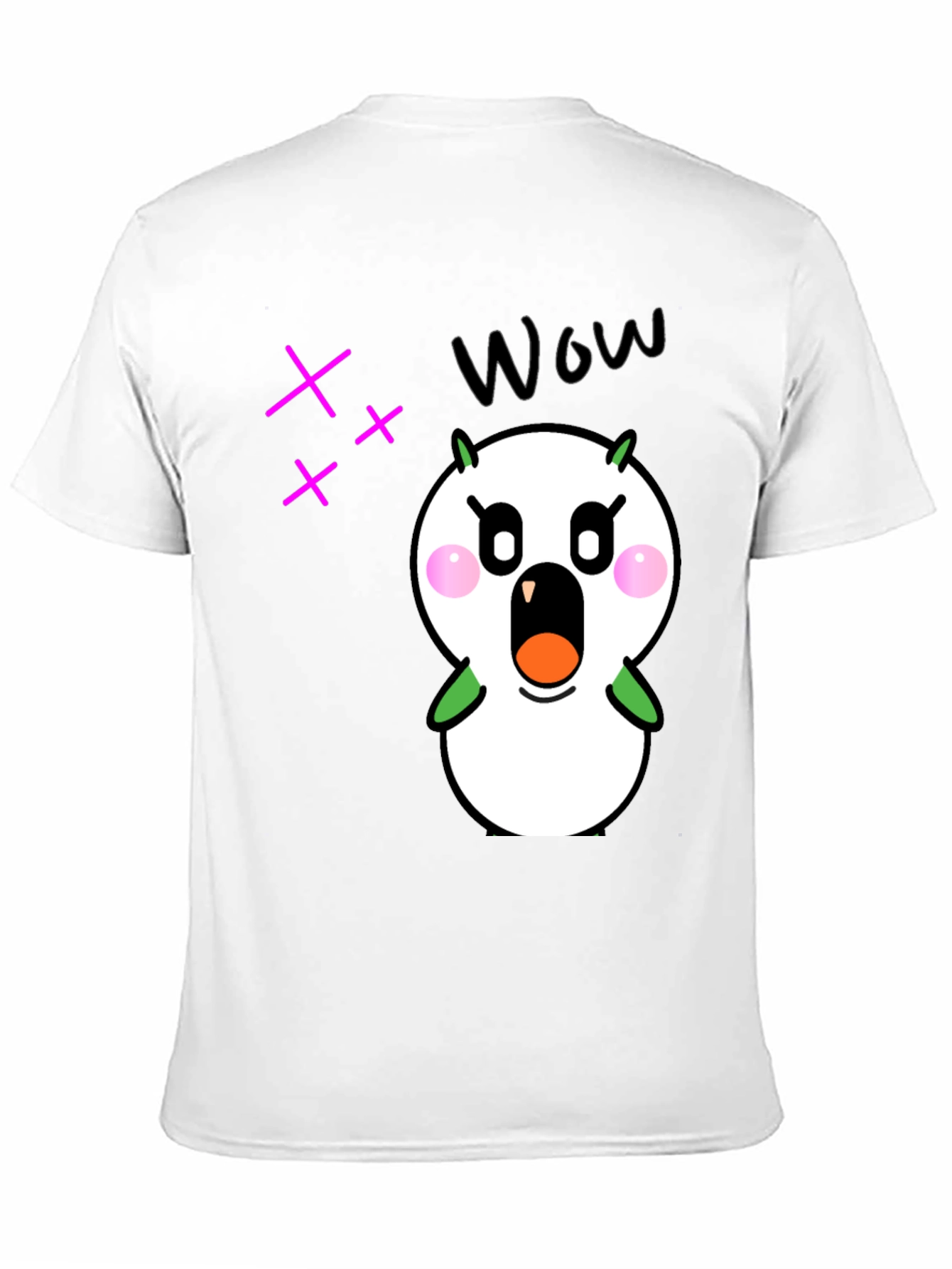 Funny Cartoon Character Graphic Black T-Shirt