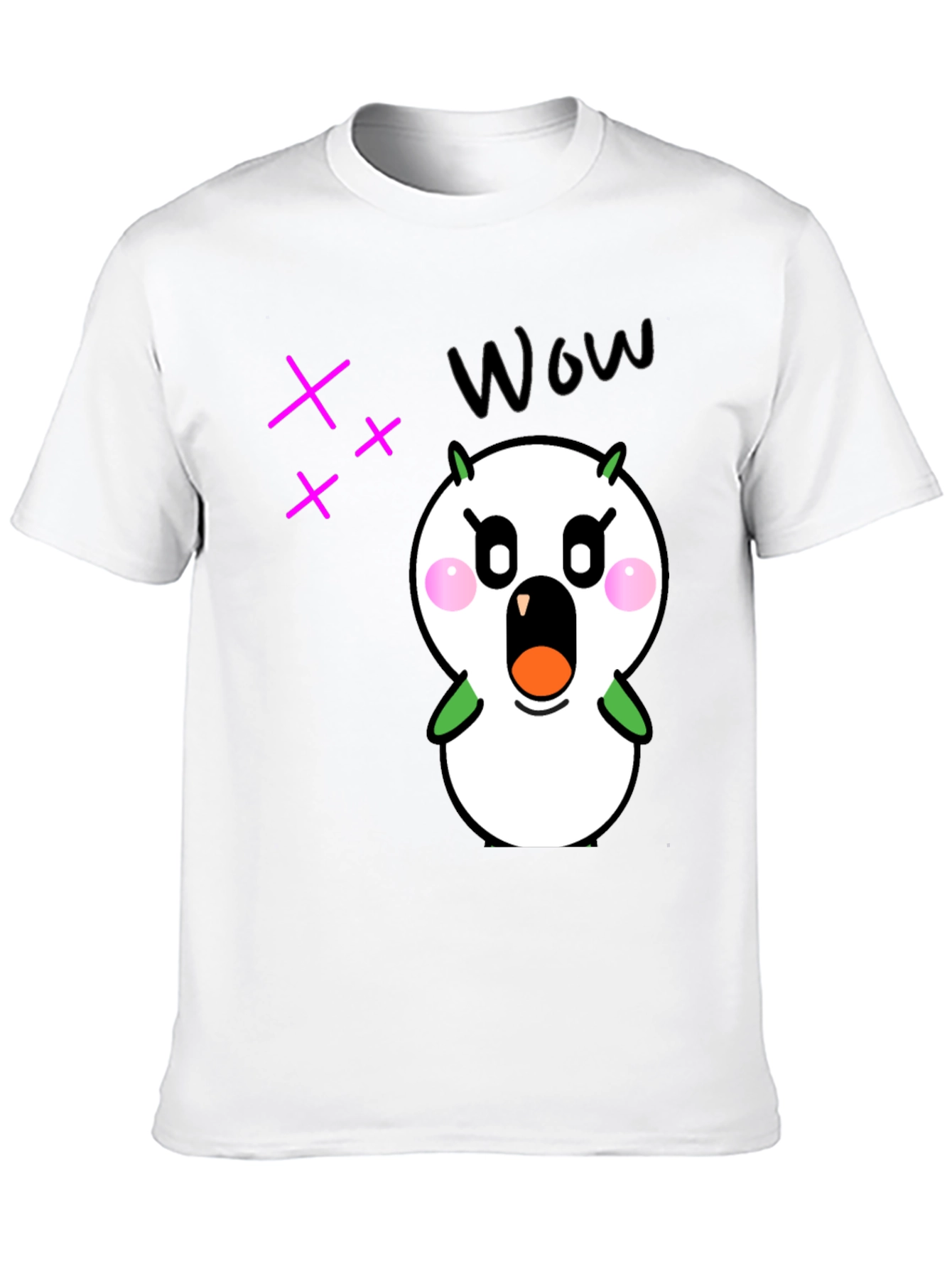 Funny Cartoon Character Graphic Black T-Shirt