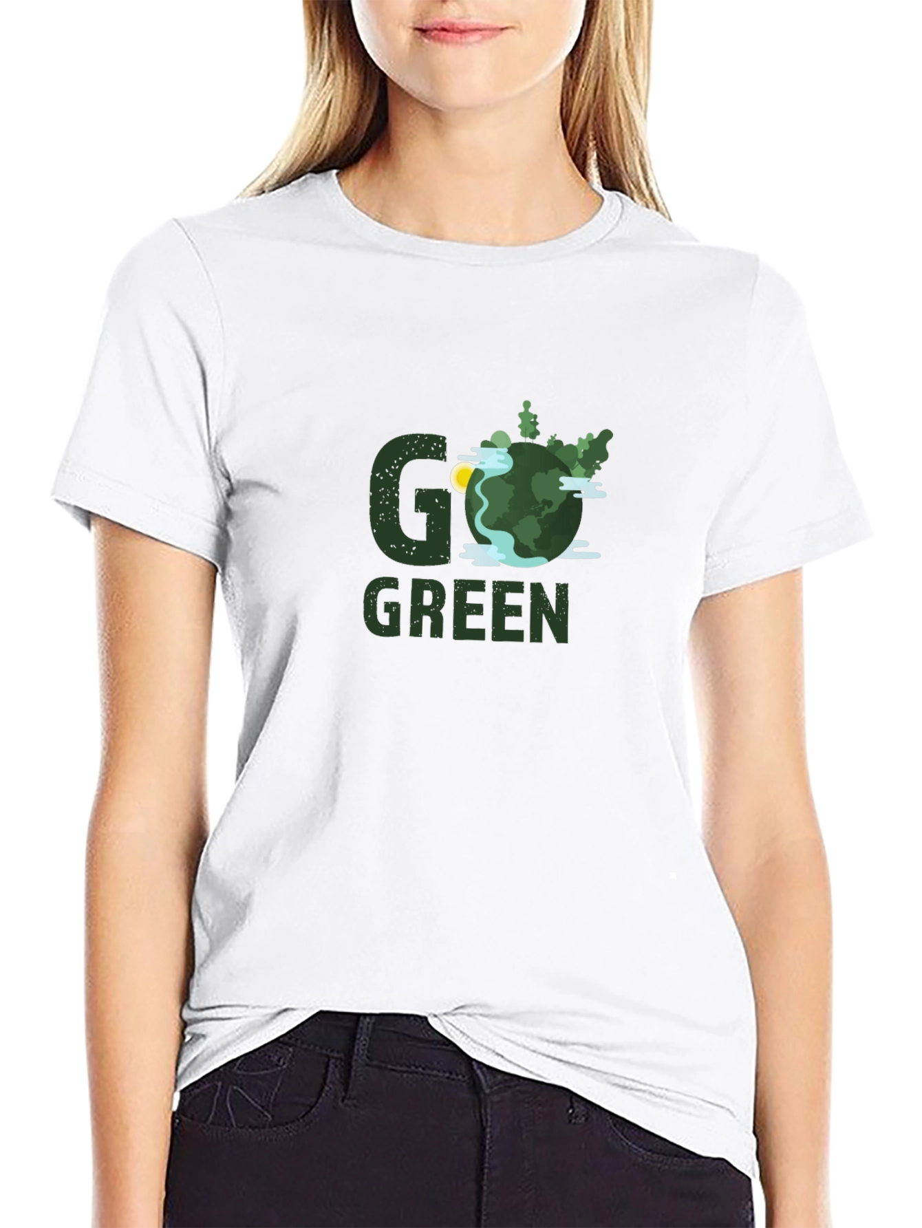 Go Green Graphic Tee - Eco-Friendly Design