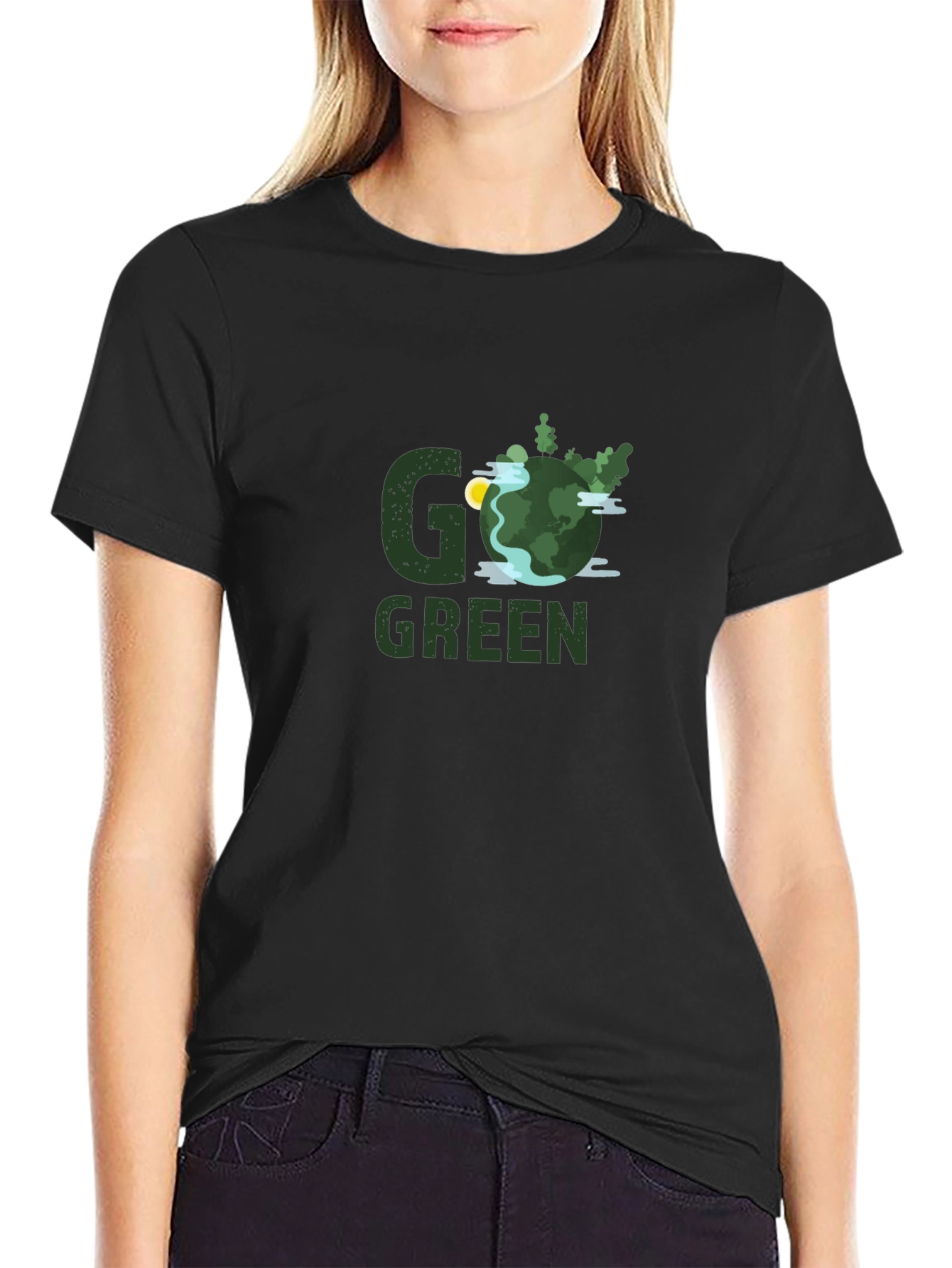 Go Green Graphic Tee - Eco-Friendly Design