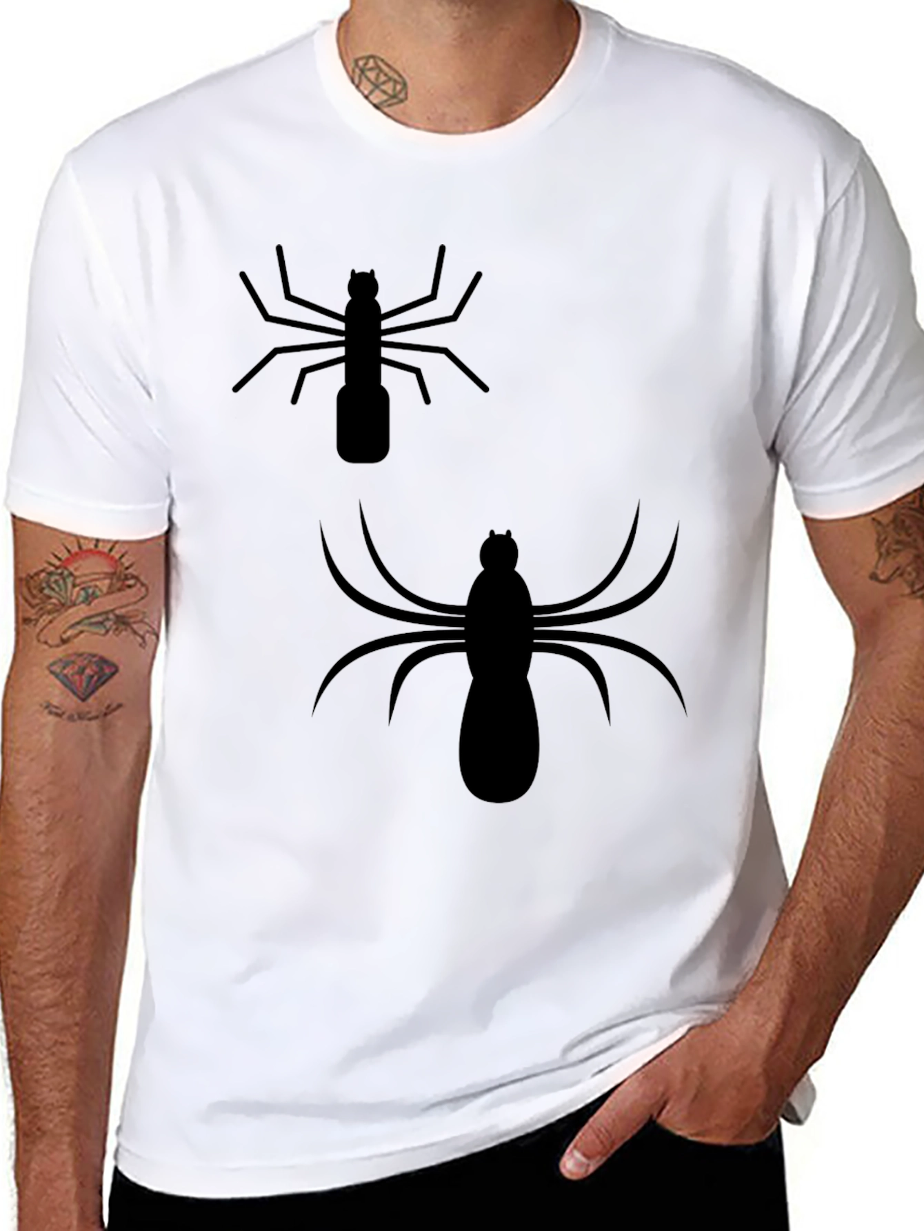 Spider Graphic Tee - Creepy Cool Mens T-Shirt