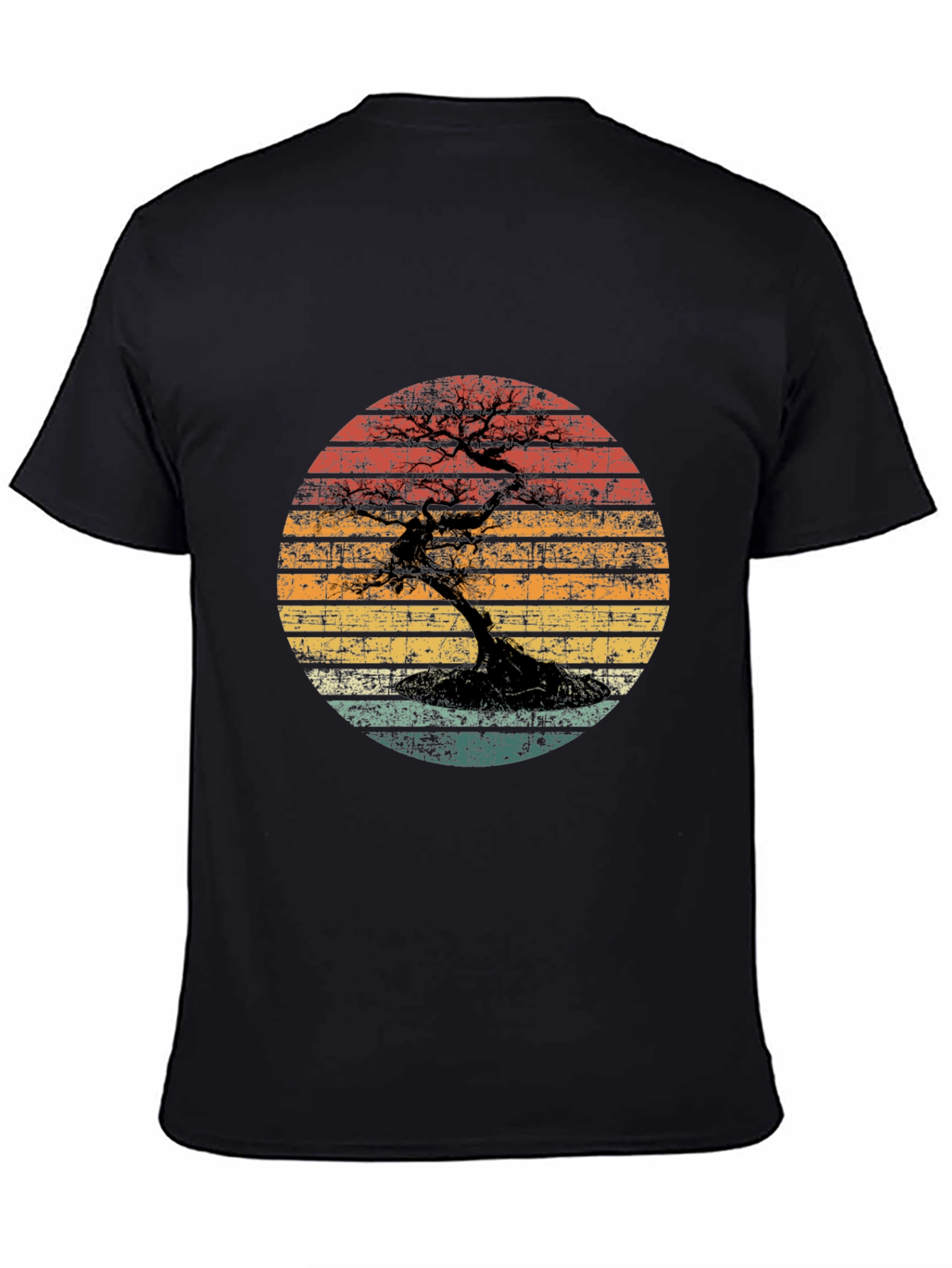 Bonsai Sunset Graphic Tee - Unique Design