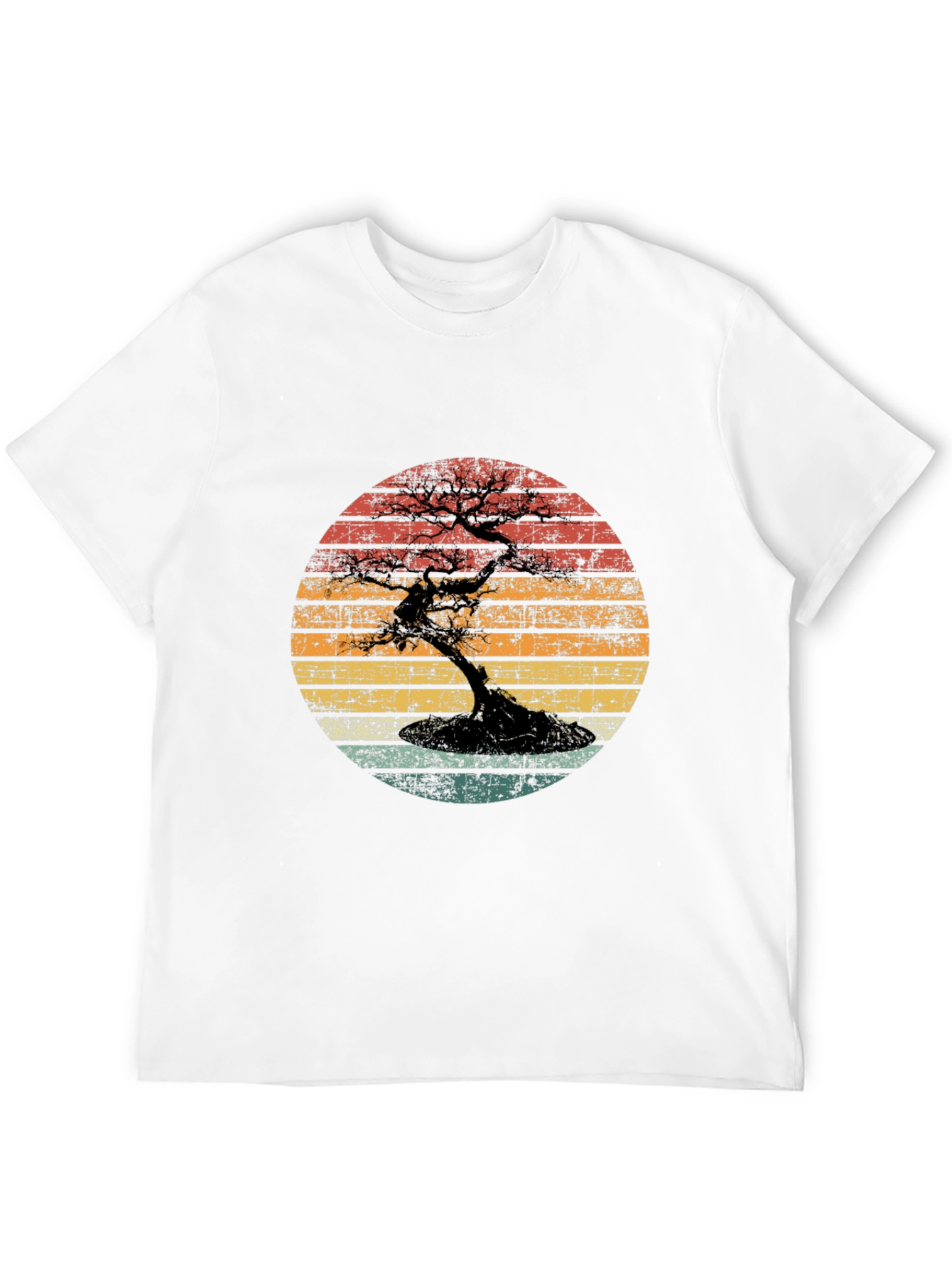 Bonsai Sunset Graphic Tee - Unique Design