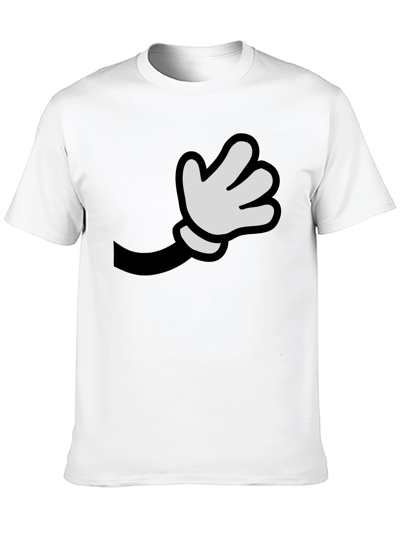 Cartoon Hand Graphic Black Tee