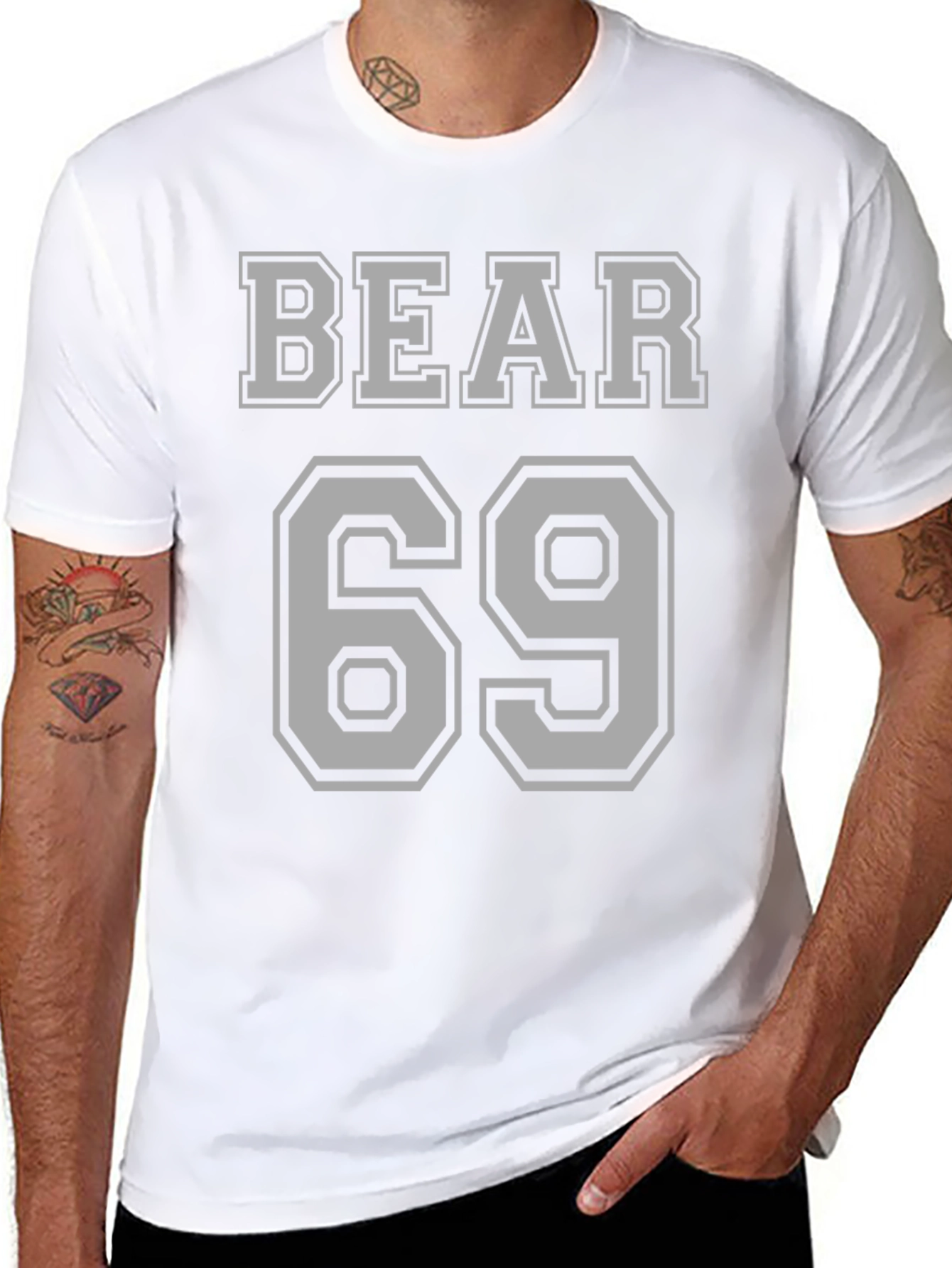 Bear 69 Graphic T-Shirt - Black