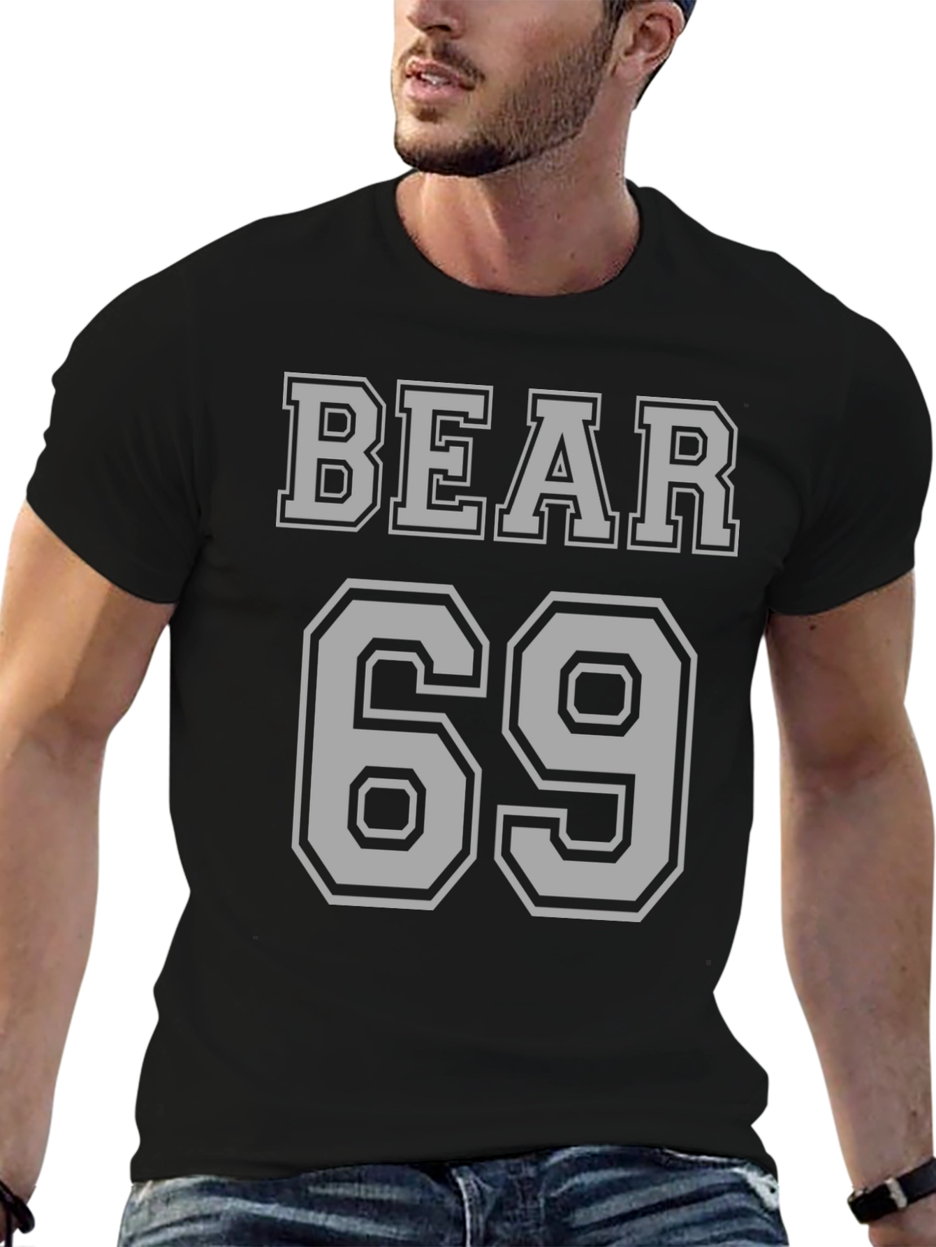 Bear 69 Graphic T-Shirt - Black