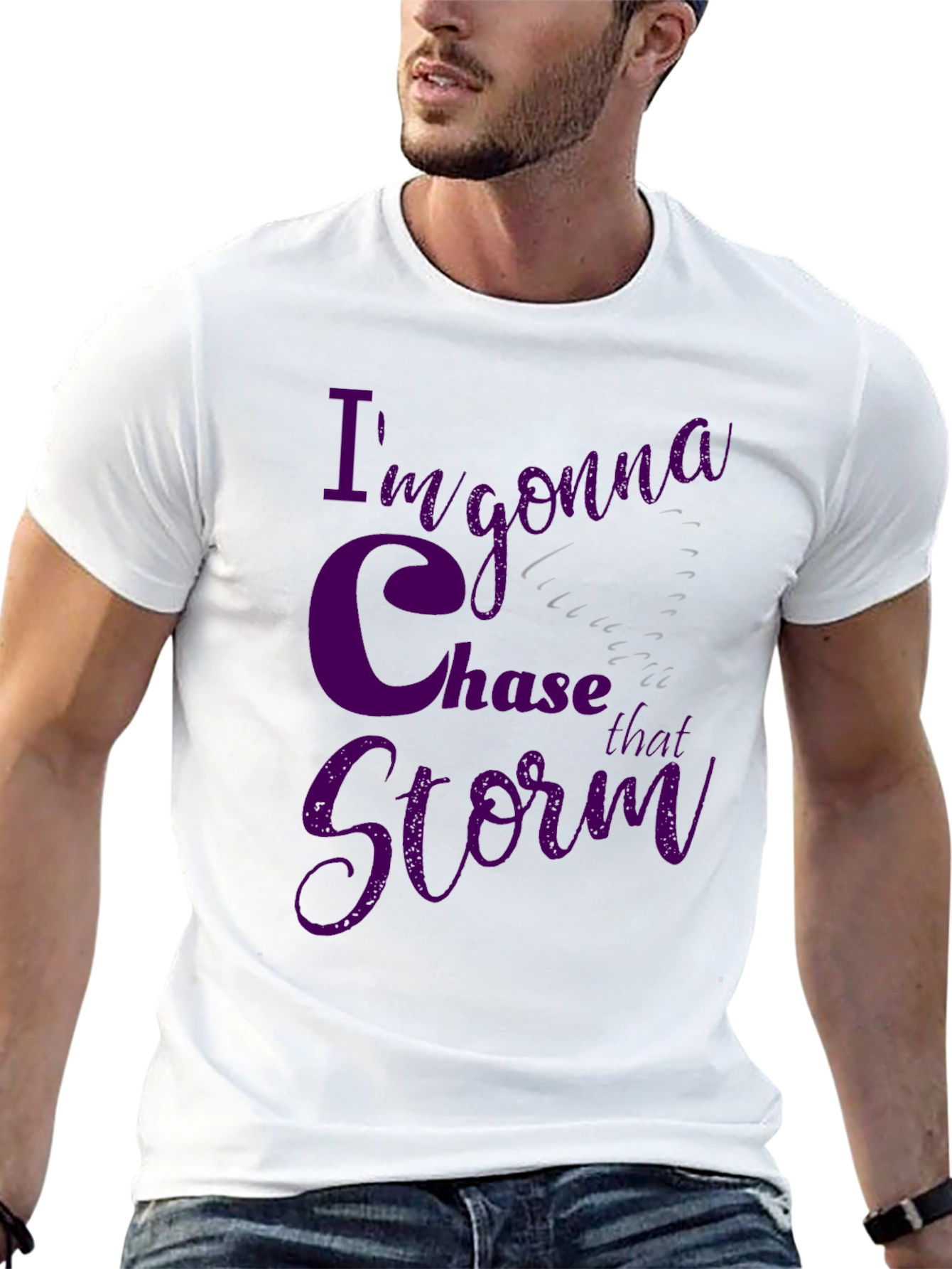 Im Gonna Chase That Storm Black T-Shirt