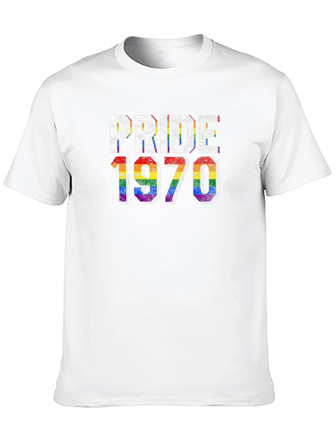 Pride 1970 LGBTQ Rainbow Retro T-Shirt