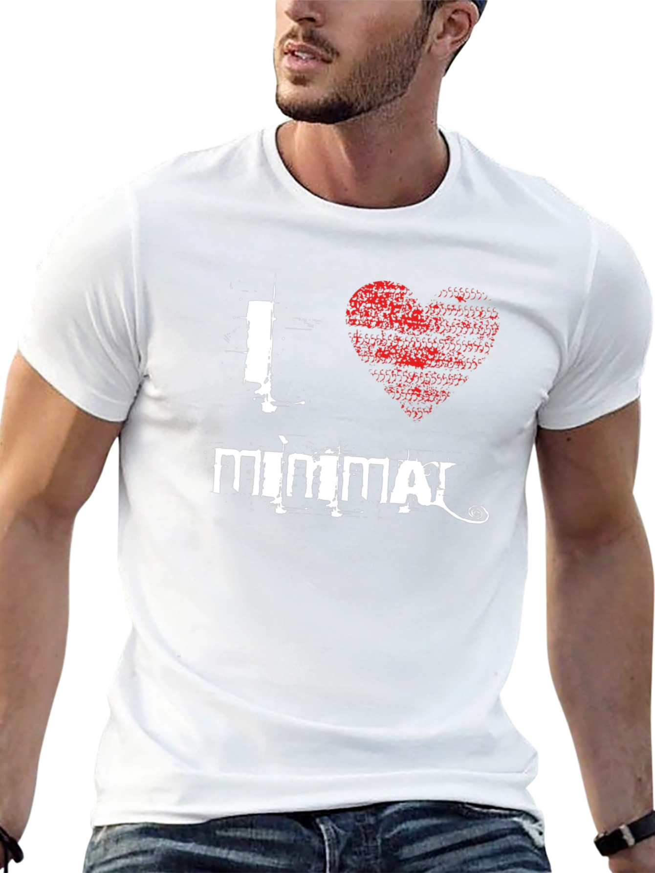I Heart Mimmai Black Graphic Tee Shirt