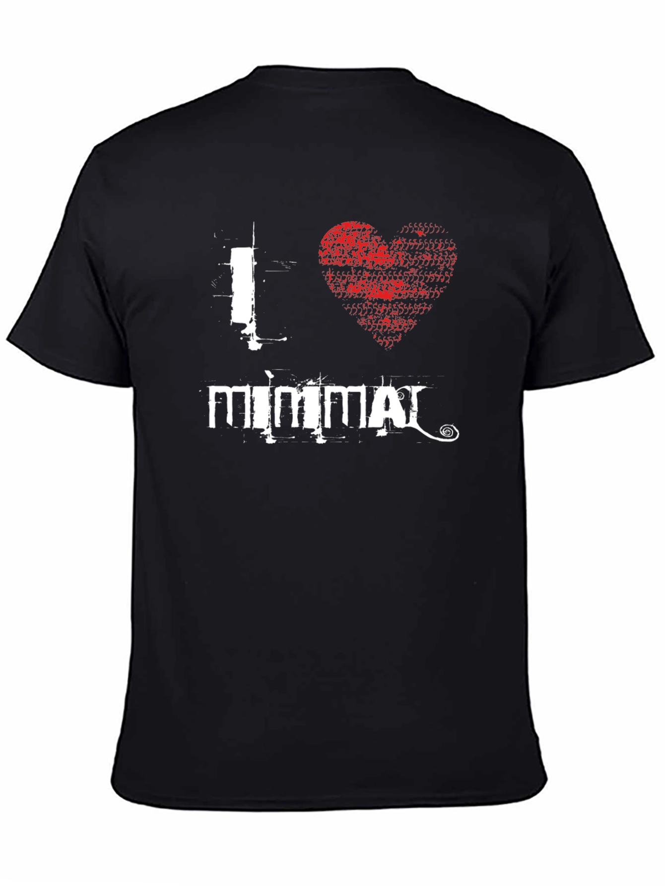 I Heart Mimmai Black Graphic Tee Shirt