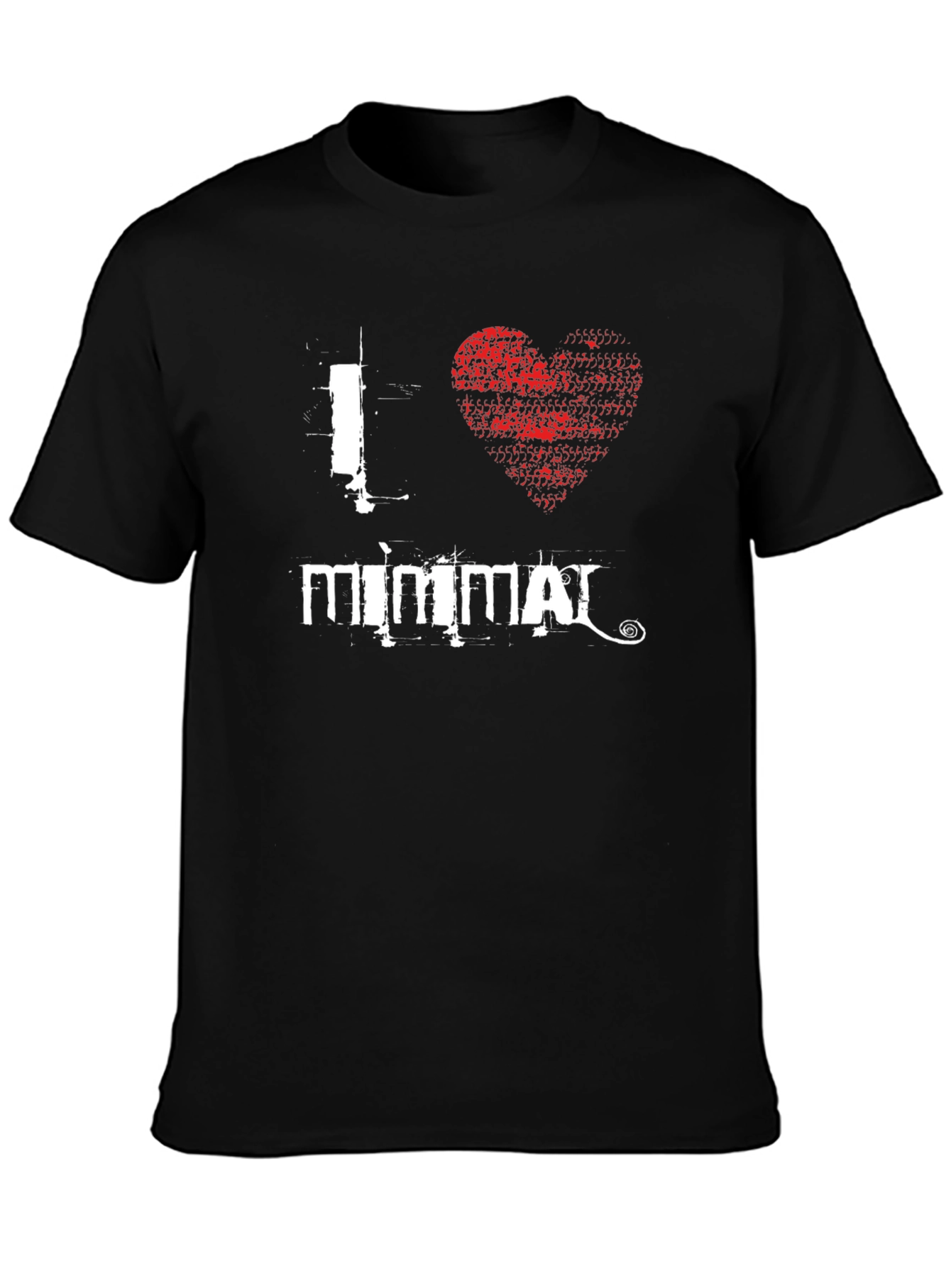 I Heart Mimmai Black Graphic Tee Shirt