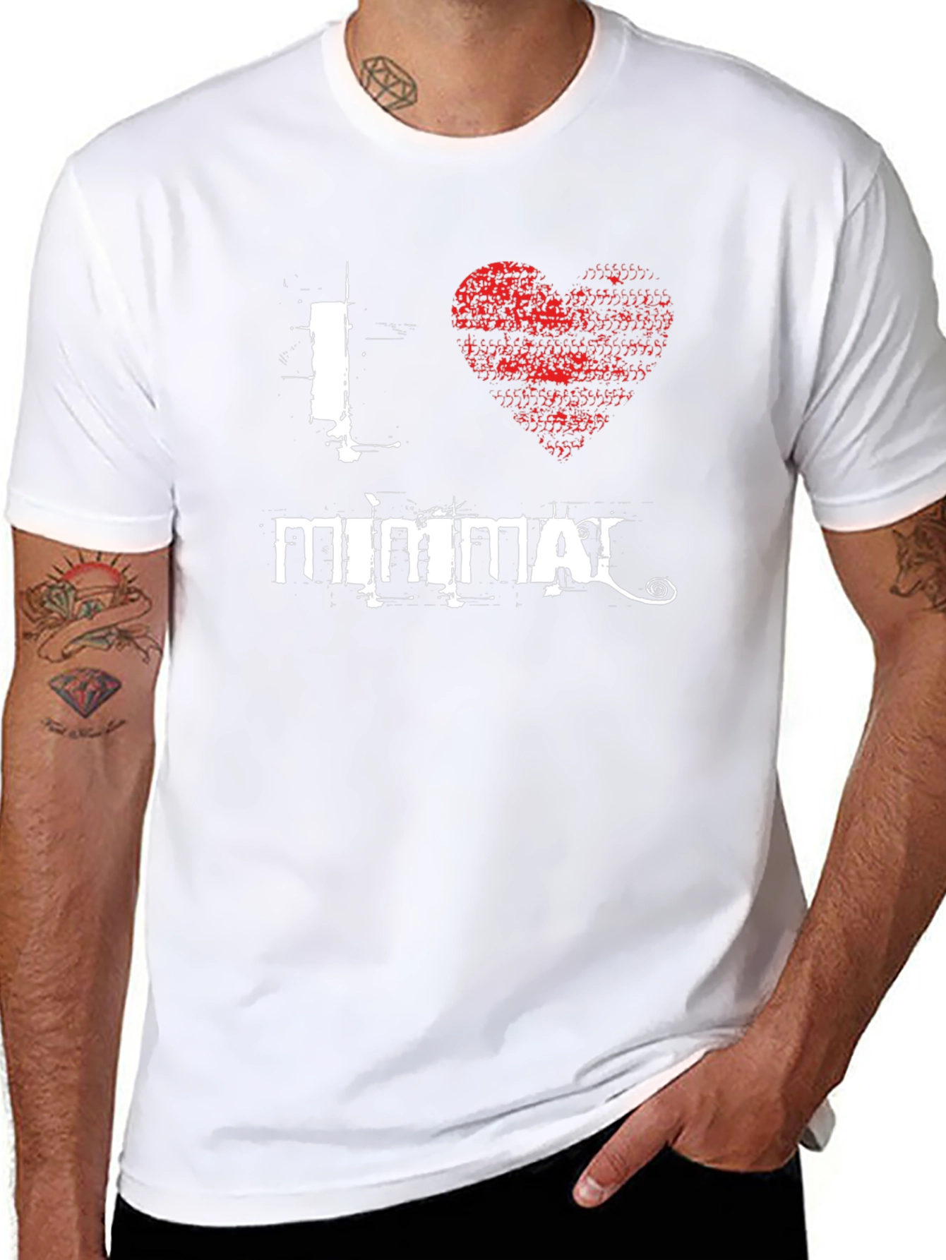 I Heart Mimmai Black Graphic Tee Shirt