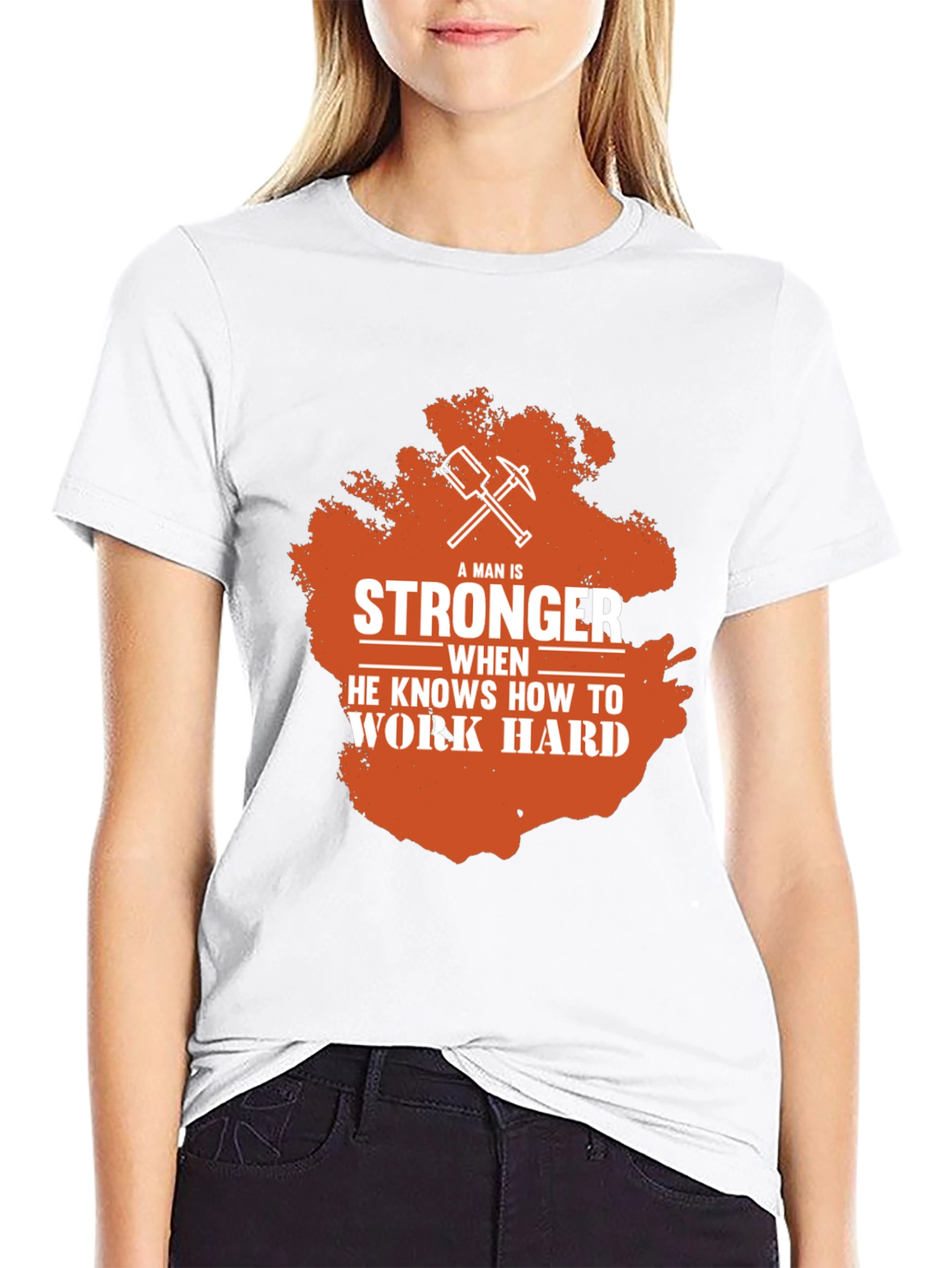 Stronger When You Work Hard Mens T-Shirt