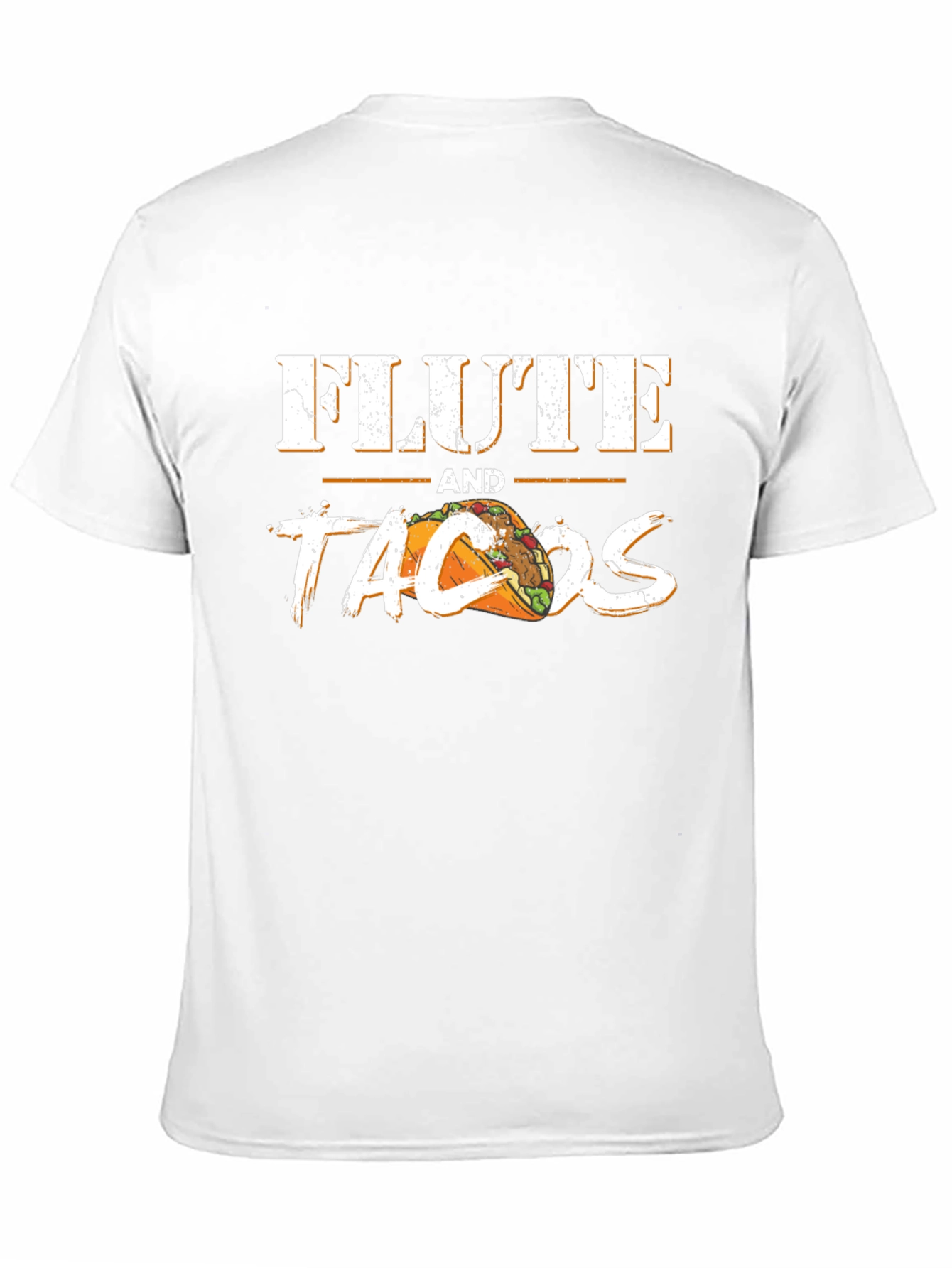 Flute and Tacos Black Graphic Tee