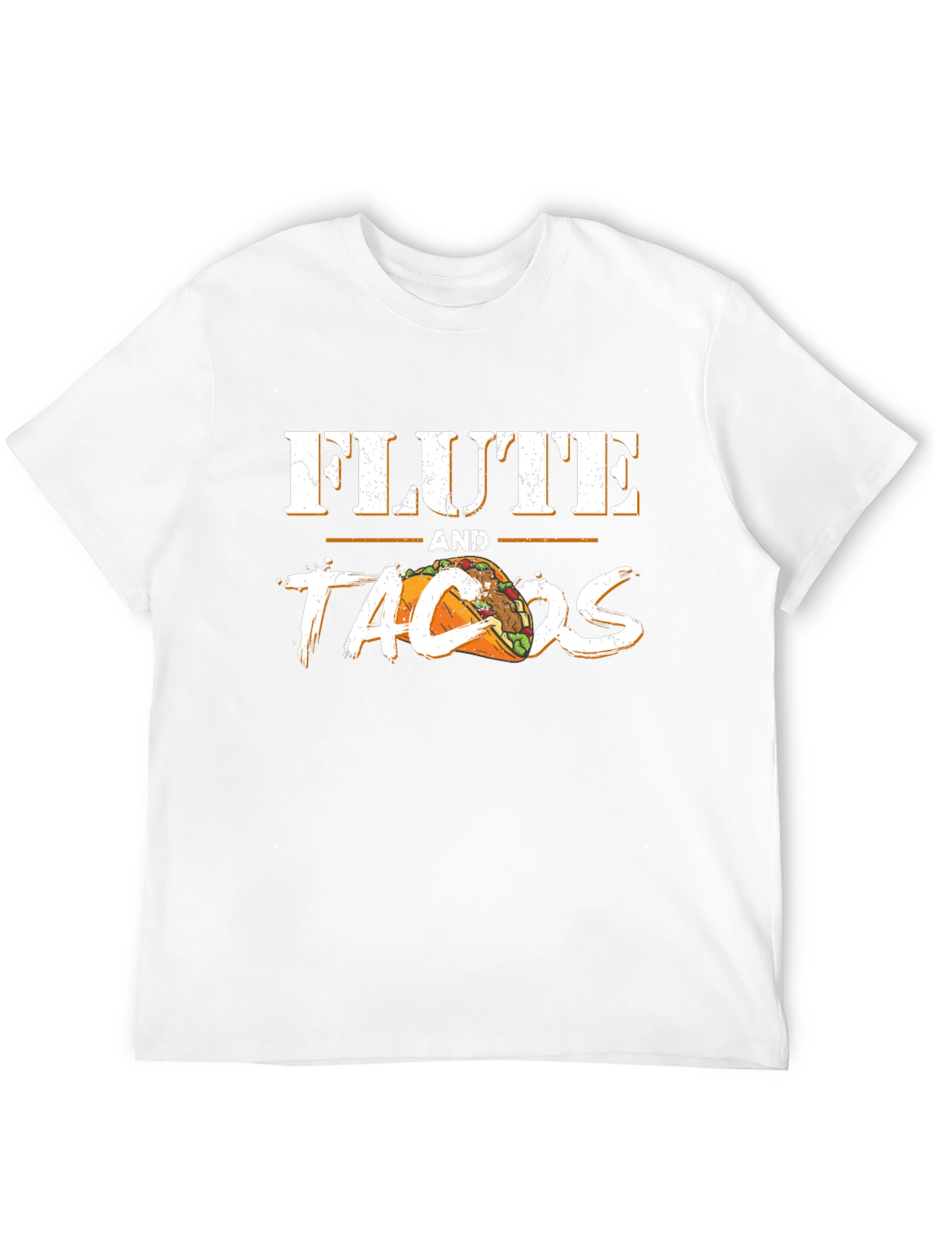 Flute and Tacos Black Graphic Tee