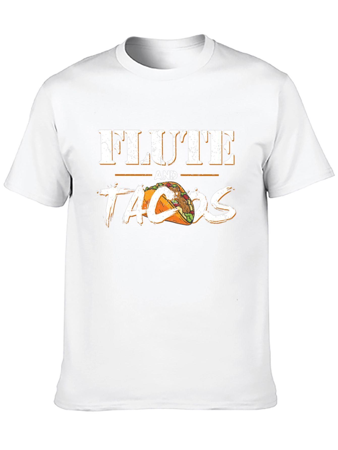 Flute and Tacos Black Graphic Tee