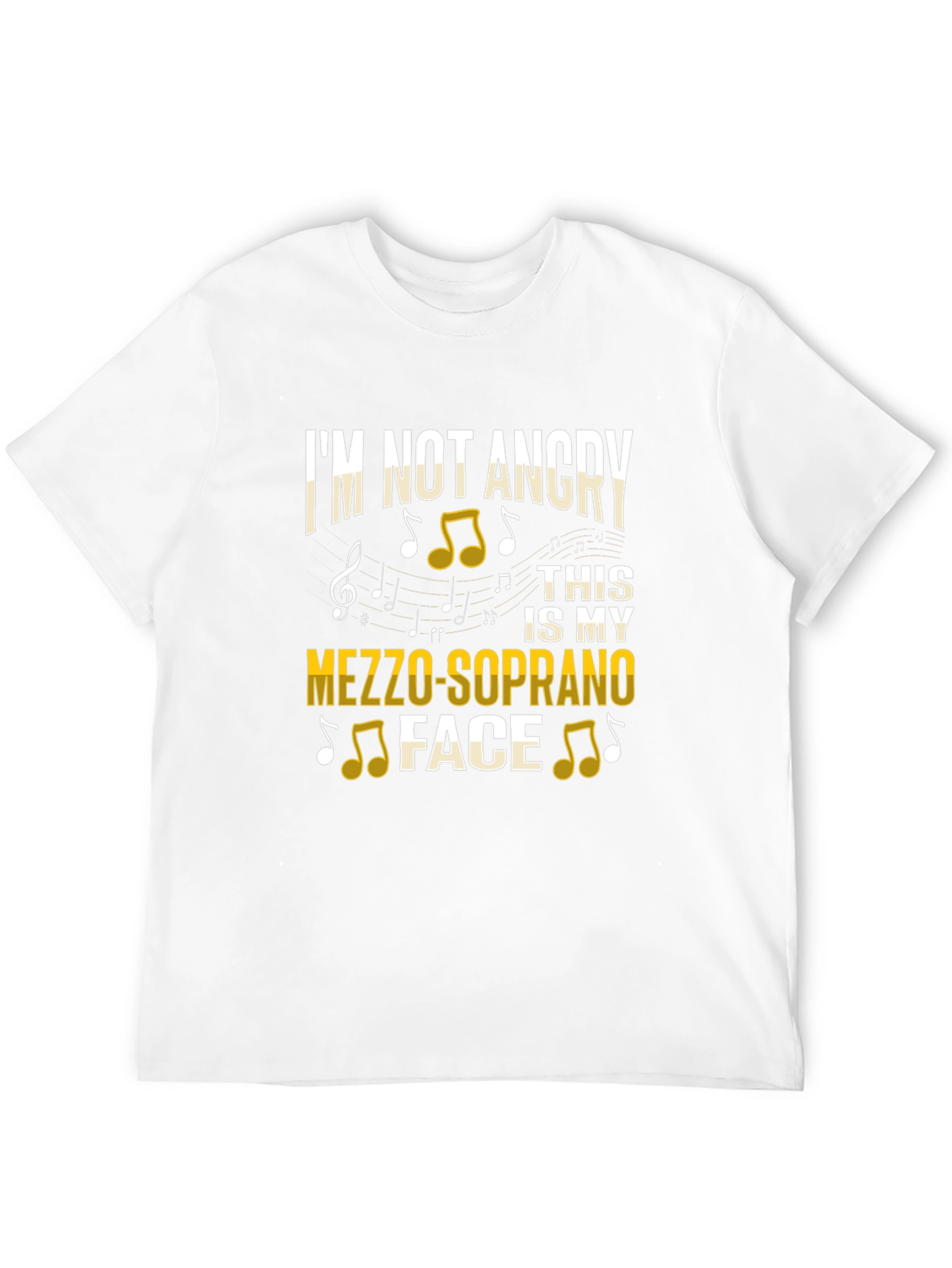 Mezzo-Soprano Face T-Shirt - Music Lover Gift