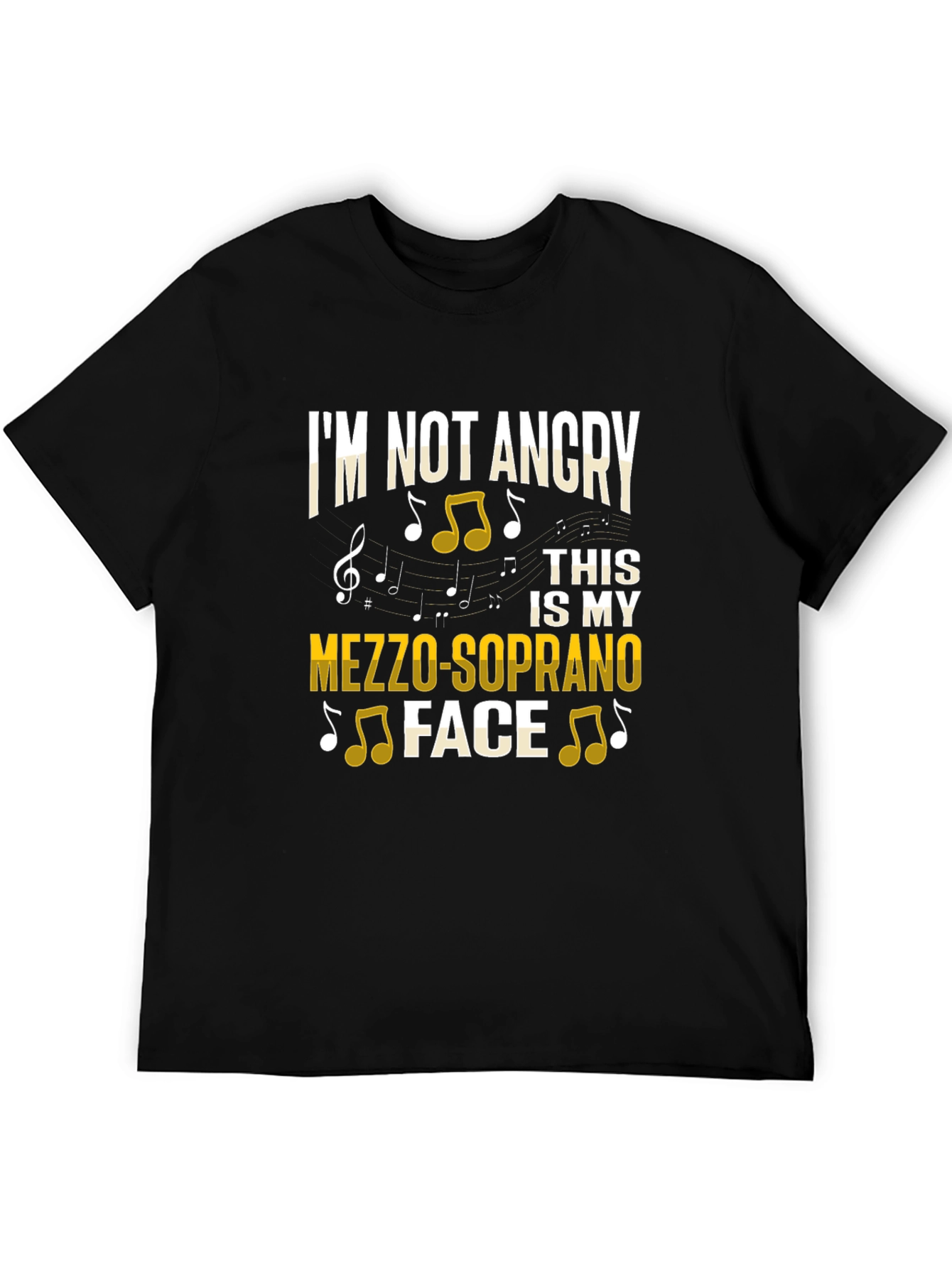 Mezzo-Soprano Face T-Shirt - Music Lover Gift
