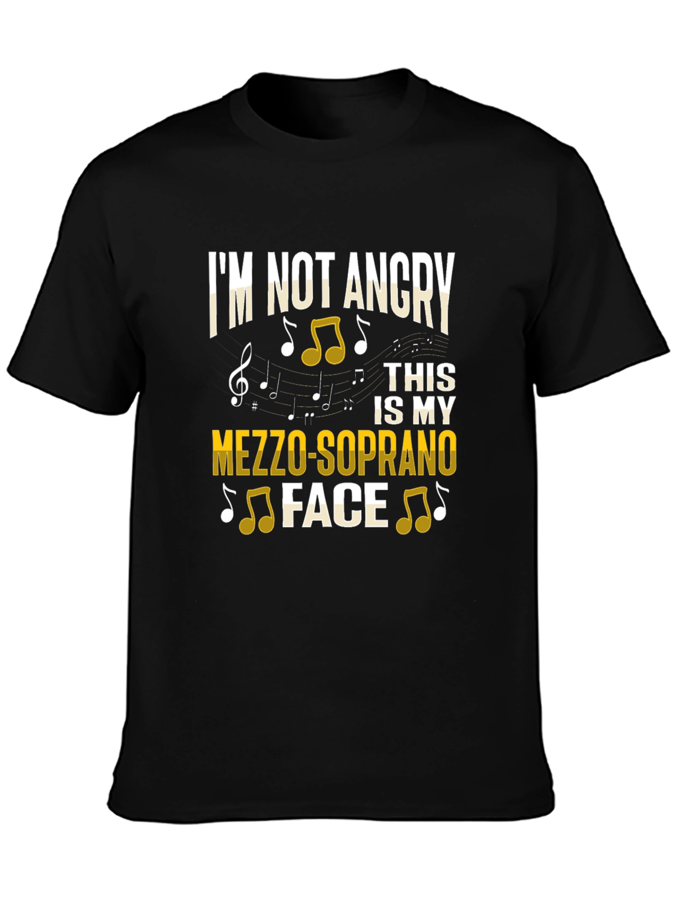 Mezzo-Soprano Face T-Shirt - Music Lover Gift
