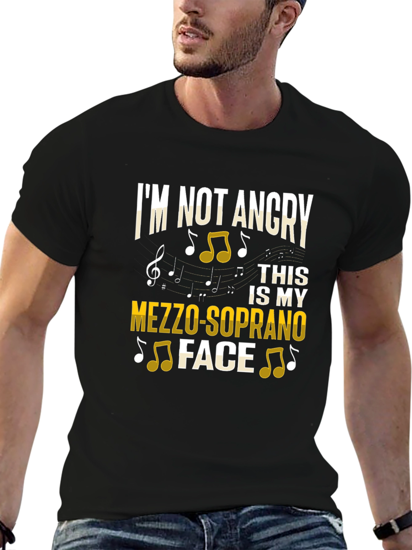 Mezzo-Soprano Face T-Shirt - Music Lover Gift