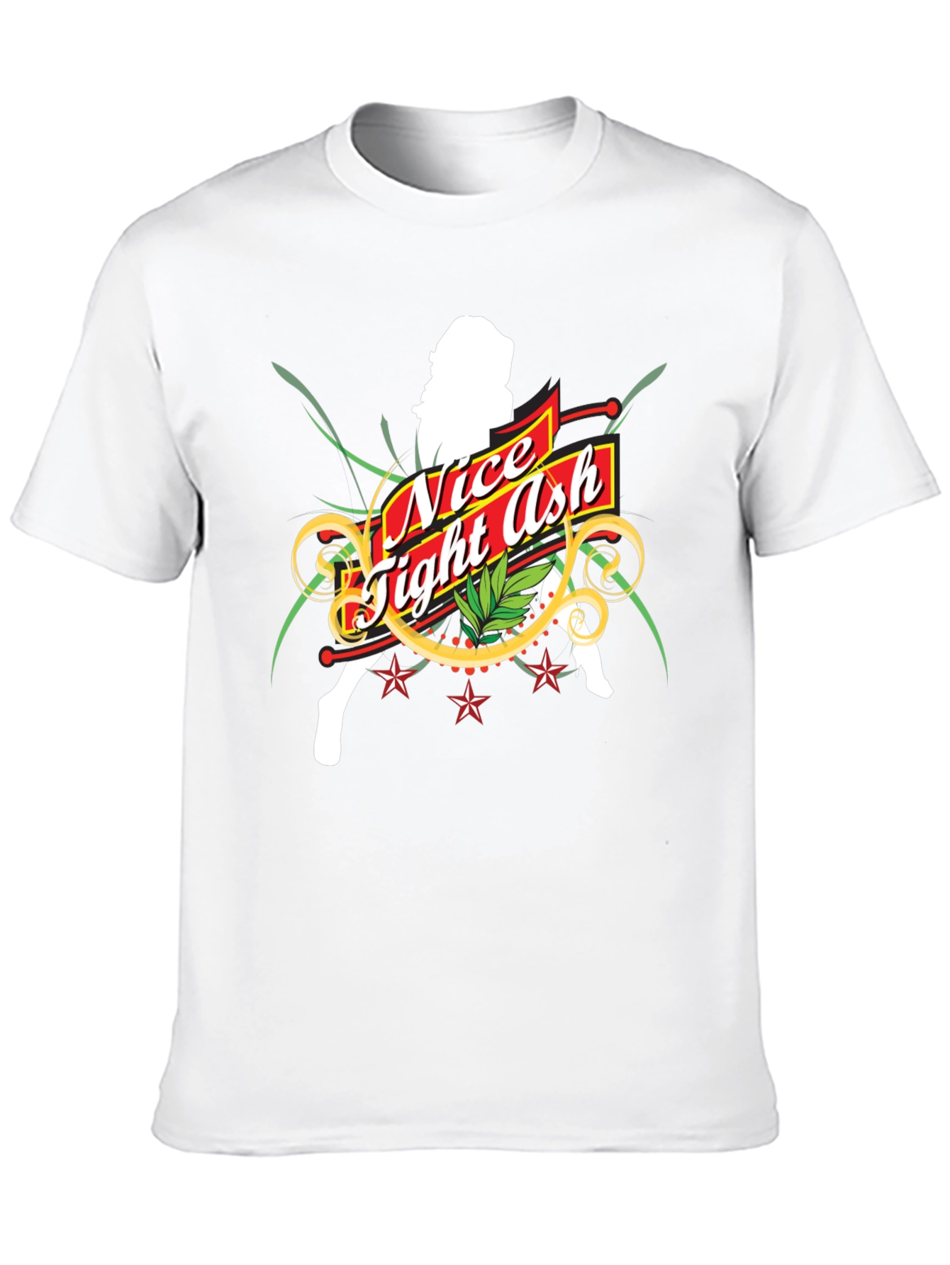 Nice Tight Ash Graphic T-Shirt - Bold Black Tee