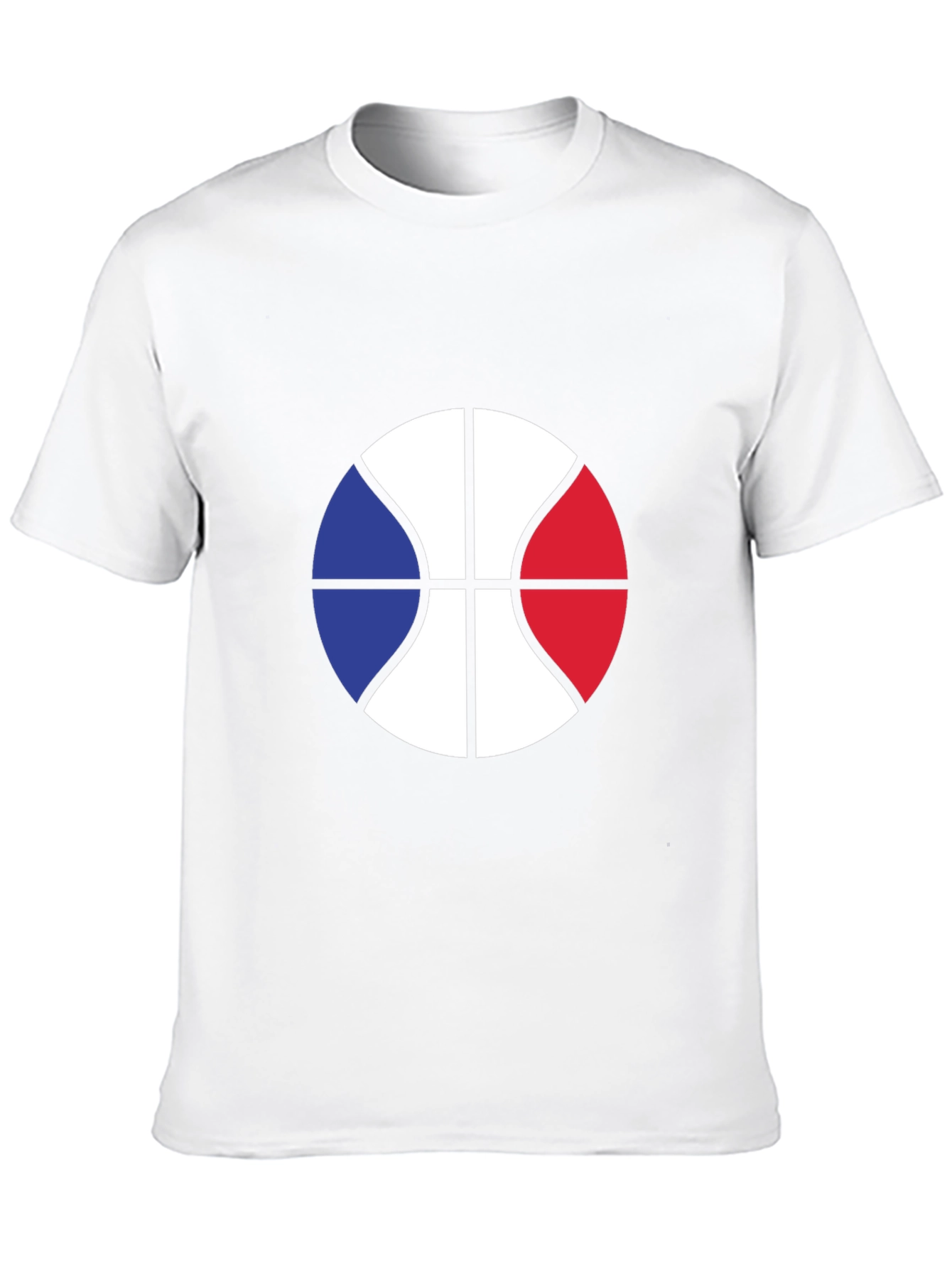 French Basketball Graphic Tee - Black Cotton Blend