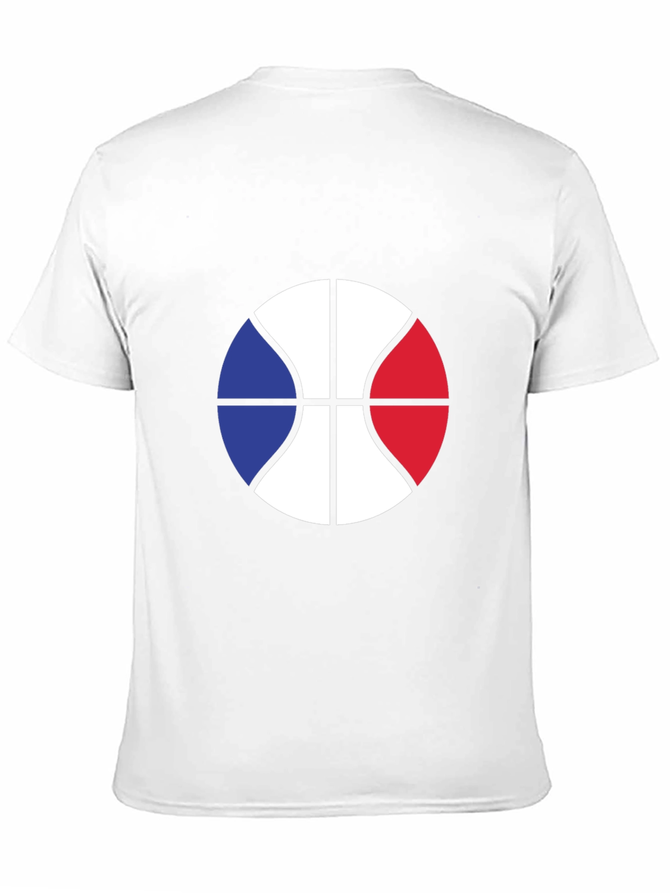 French Basketball Graphic Tee - Black Cotton Blend