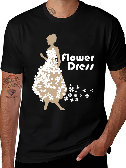 Flower Dress Graphic T-Shirt