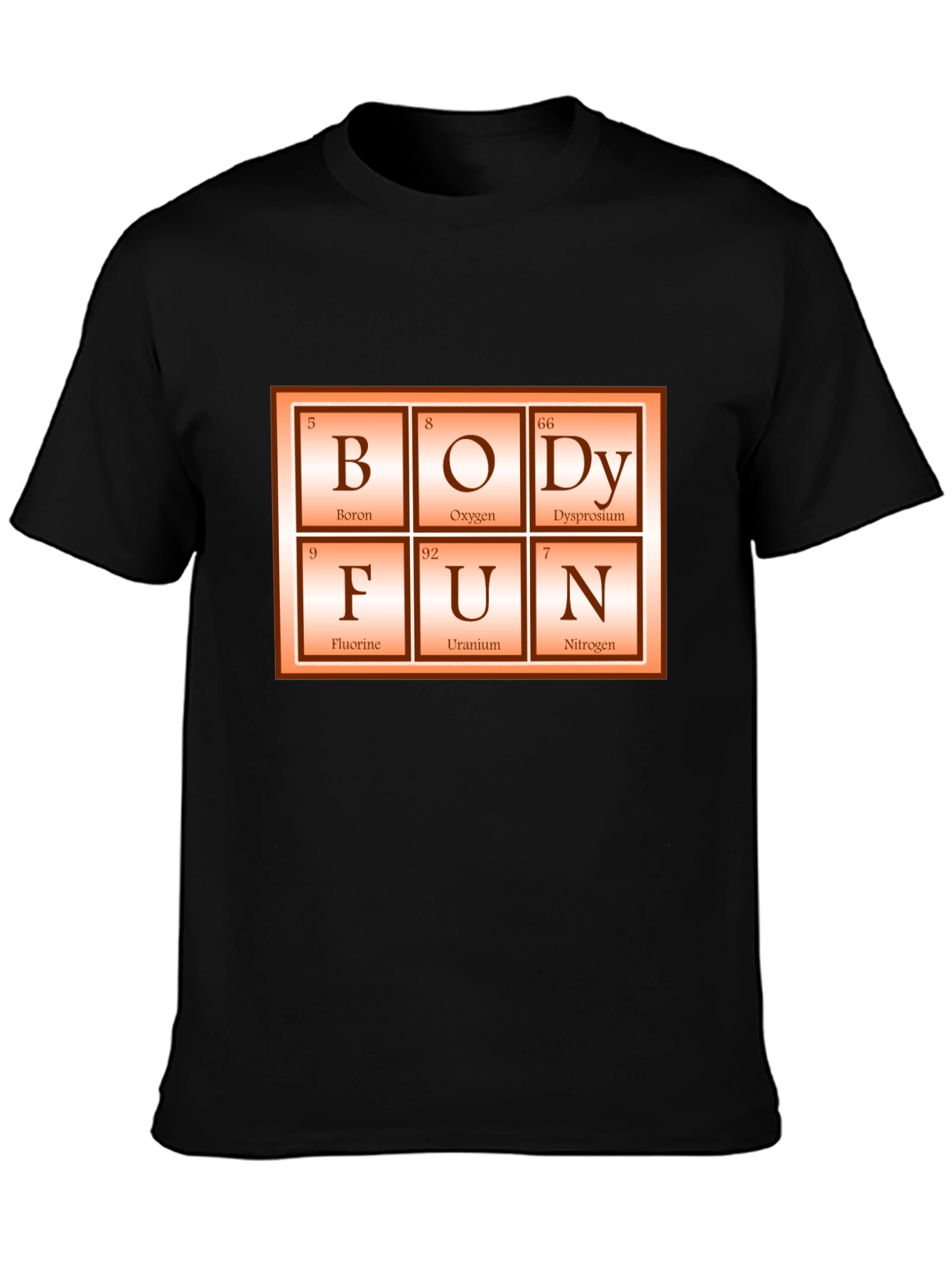 Periodic Table Body Fun Graphic Tee
