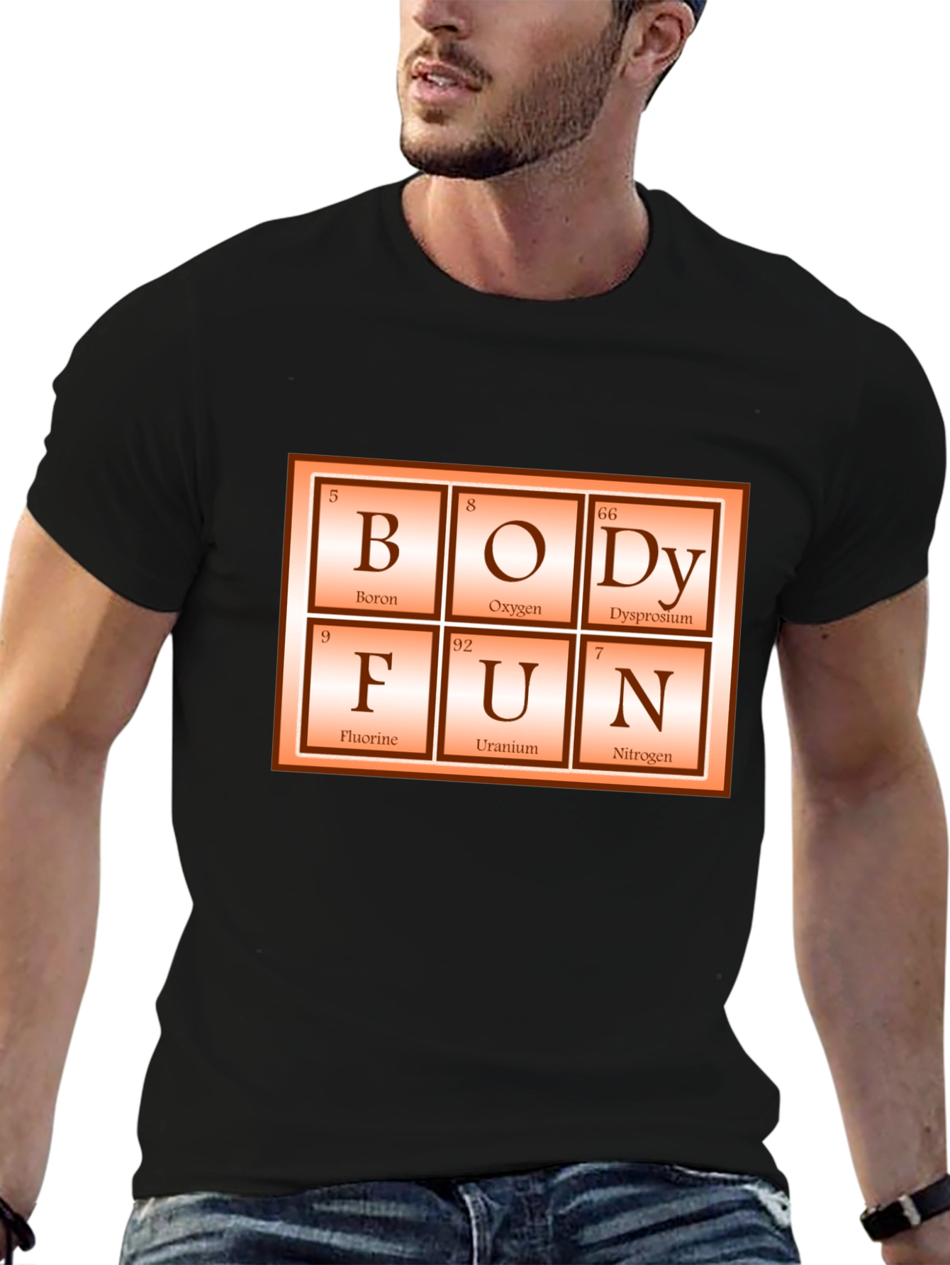 Periodic Table Body Fun Graphic Tee