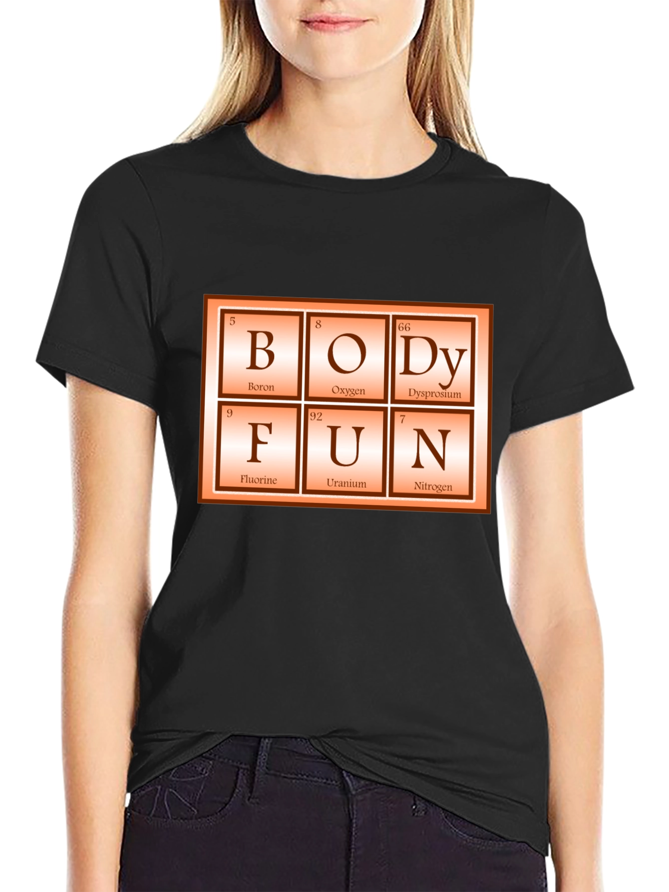 Periodic Table Body Fun Graphic Tee