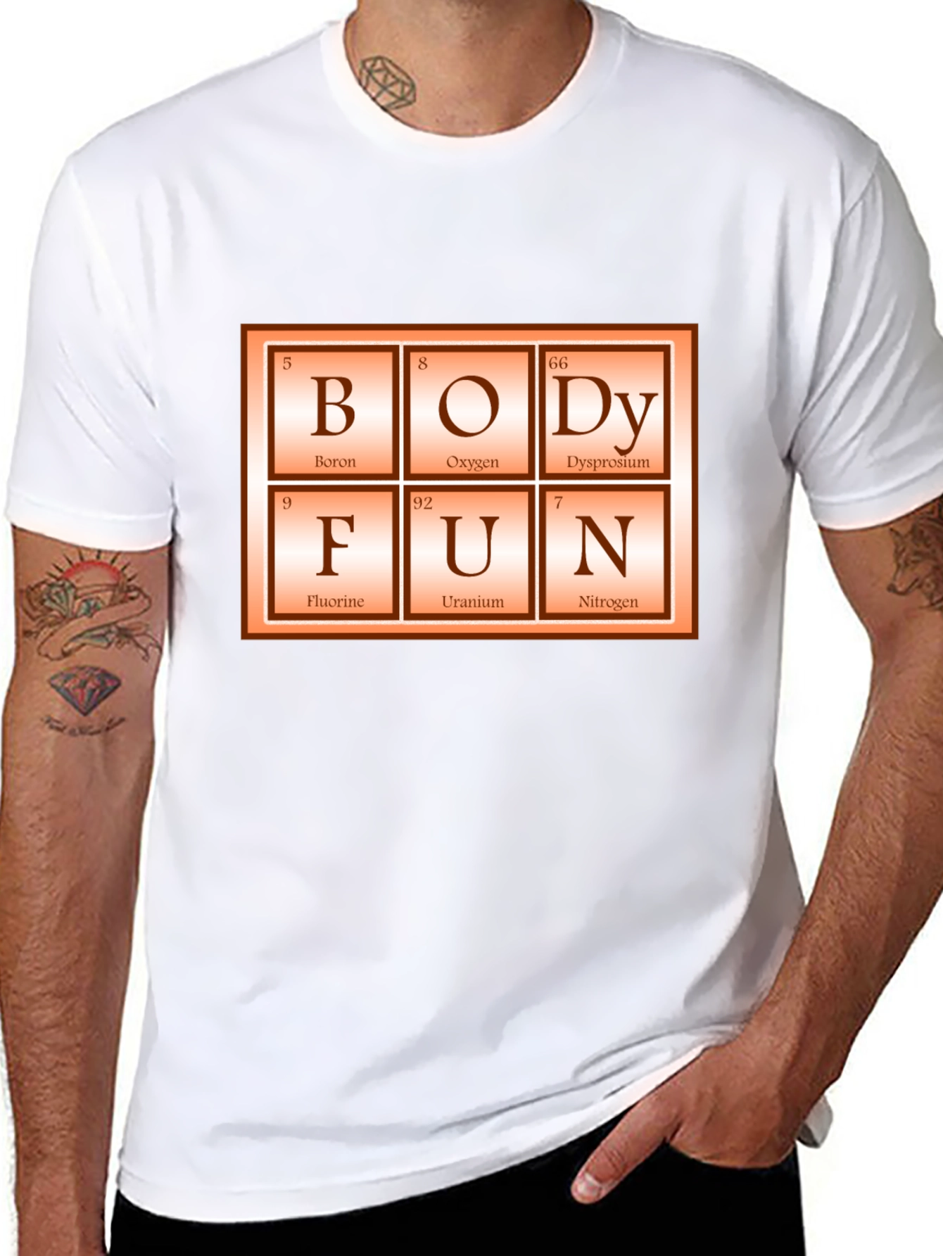 Periodic Table Body Fun Graphic Tee