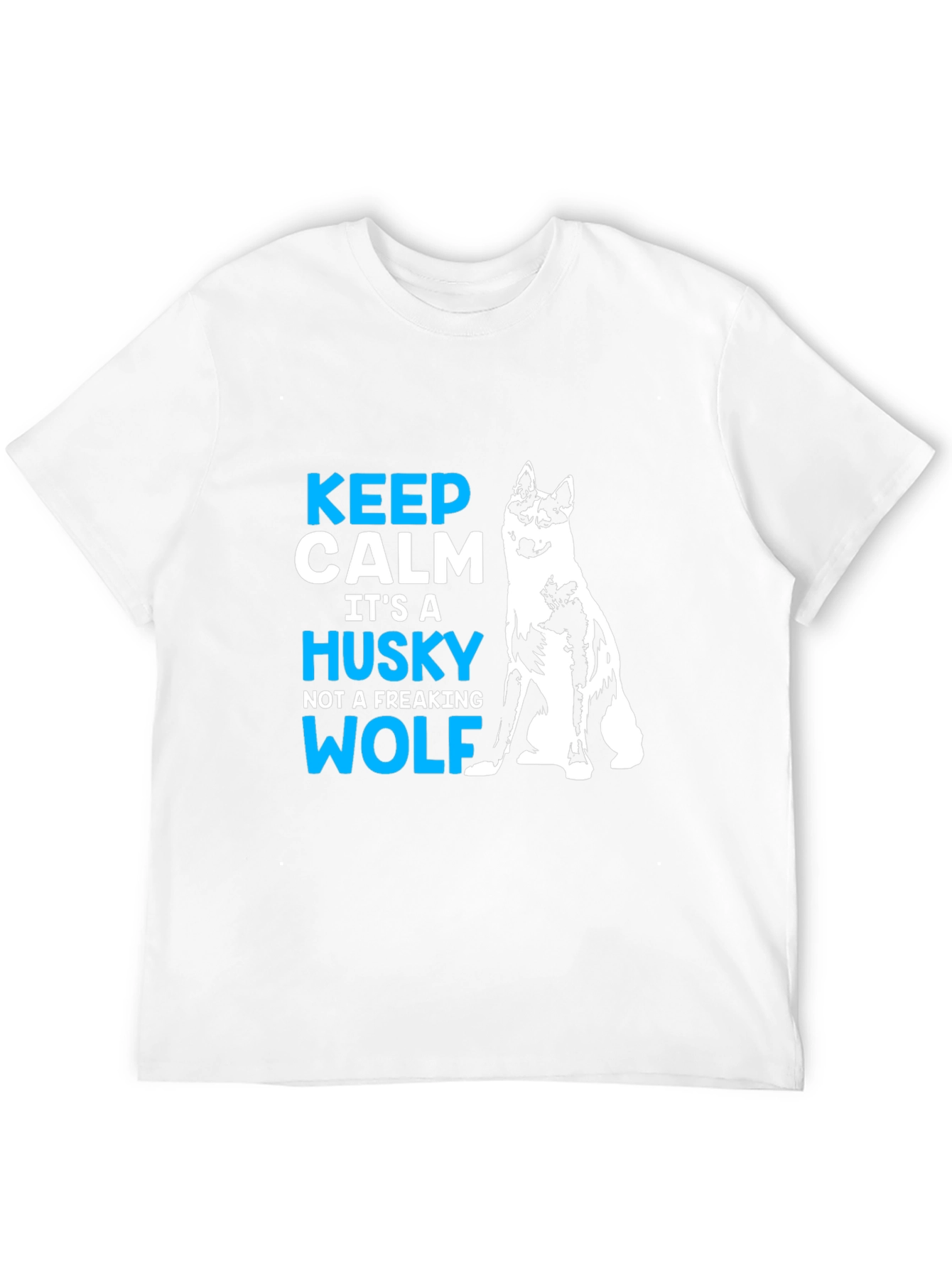 Keep Calm Husky T-Shirt - Funny Dog Lover Tee