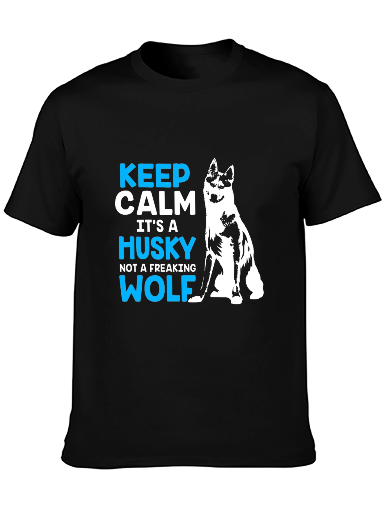 Keep Calm Husky T-Shirt - Funny Dog Lover Tee