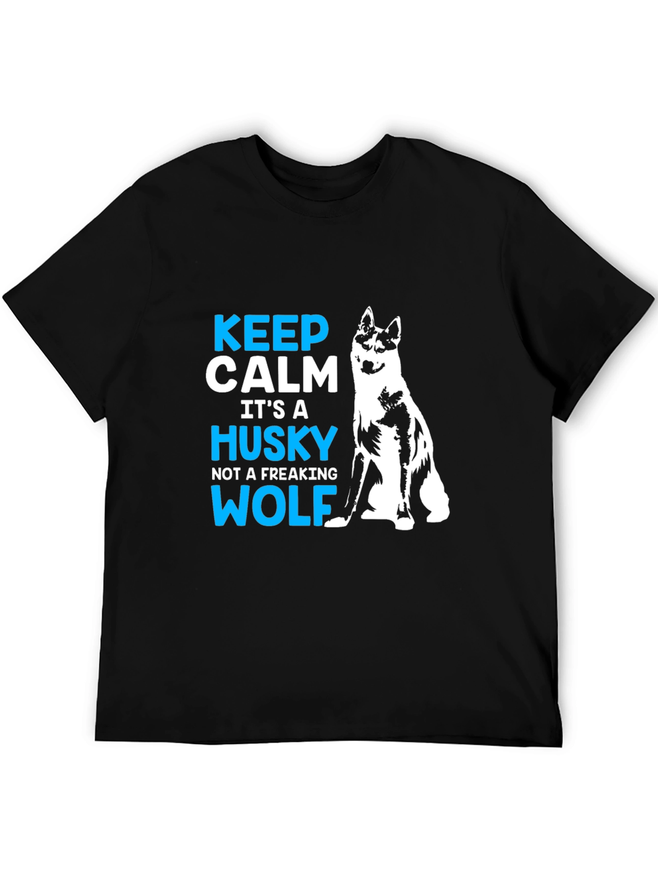 Keep Calm Husky T-Shirt - Funny Dog Lover Tee