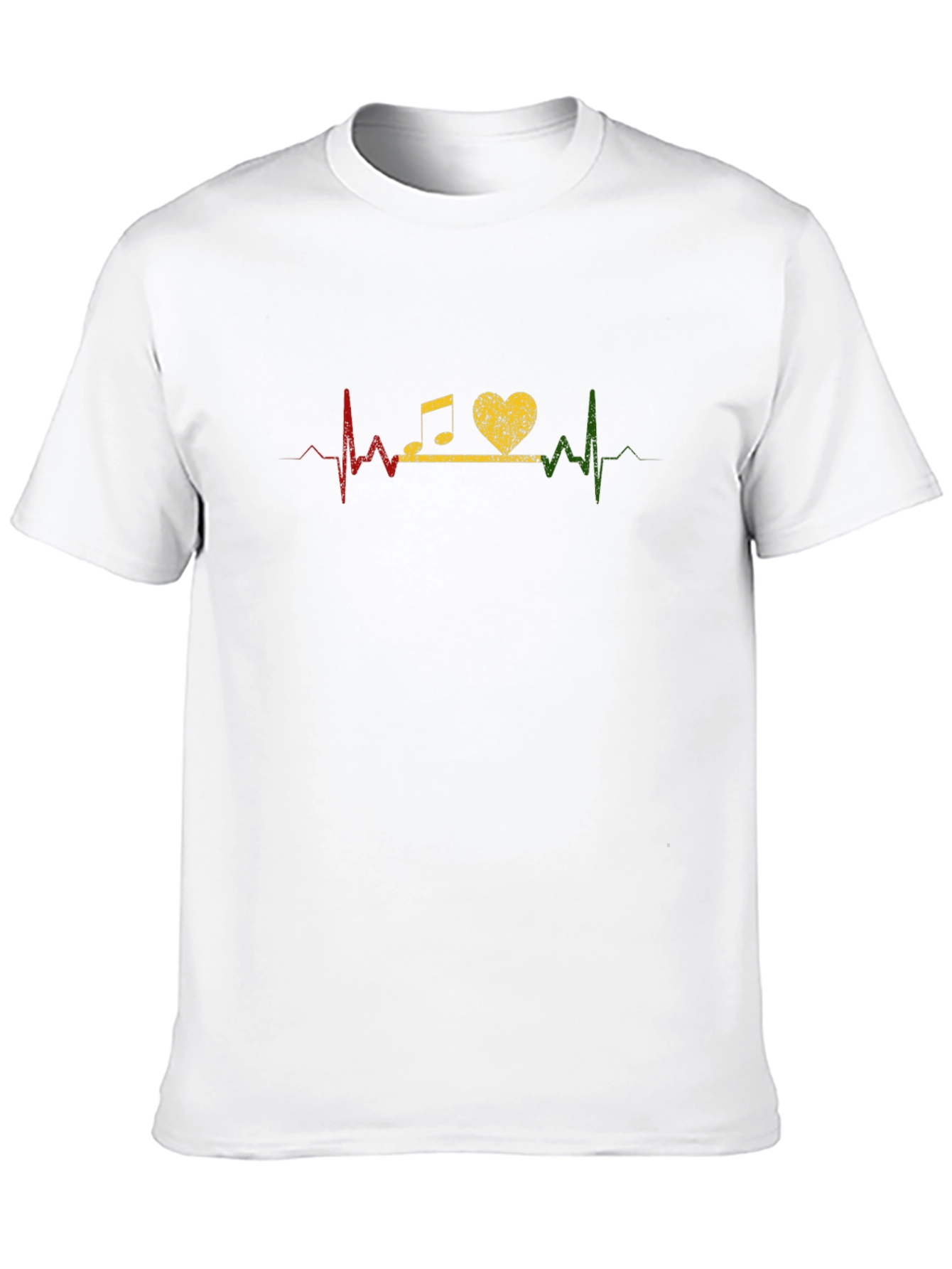 Music Lover Heartbeat Graphic T-Shirt