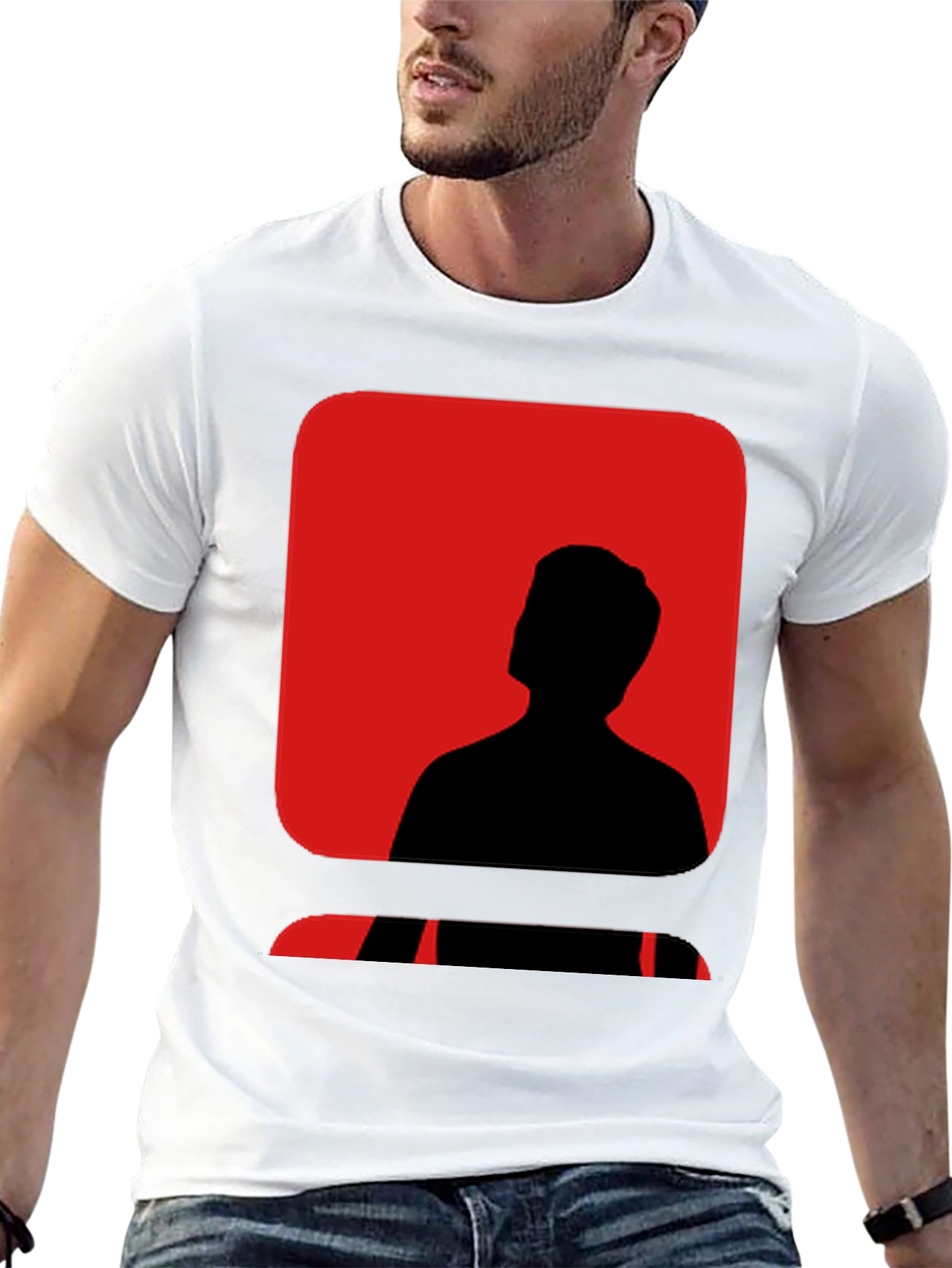 Silhouette Graphic T-Shirt | Modern Crew Neck Tee