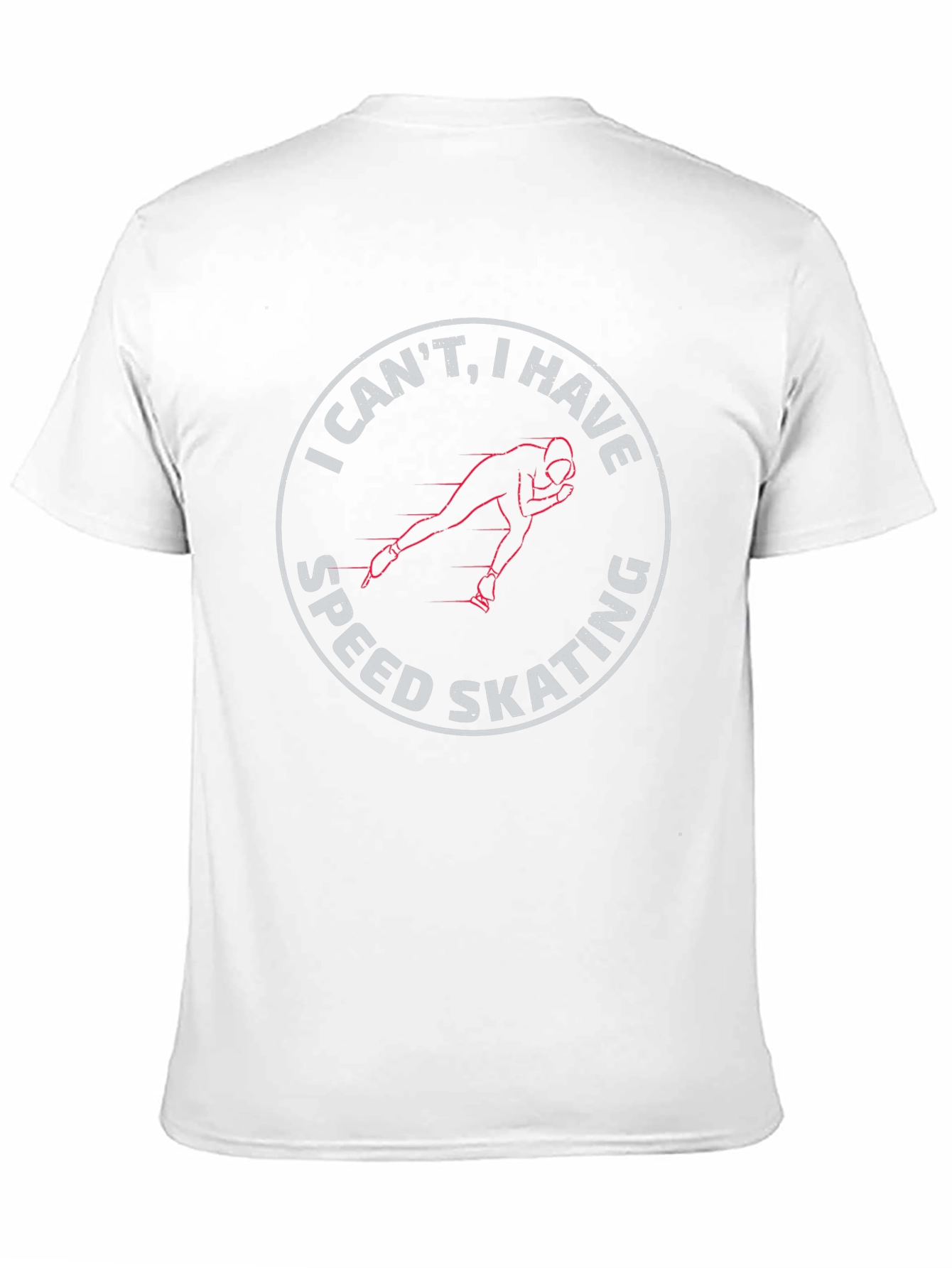 Speed Skating Graphic Tee - Black Cotton T-Shirt