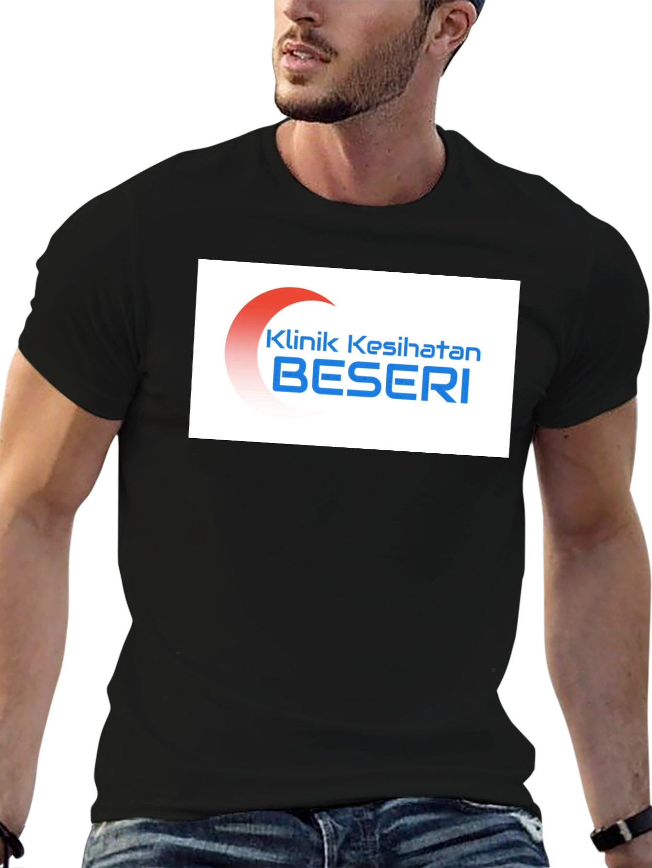 Klinik Kesihatan Beseri T-Shirt - Black Casual Tee