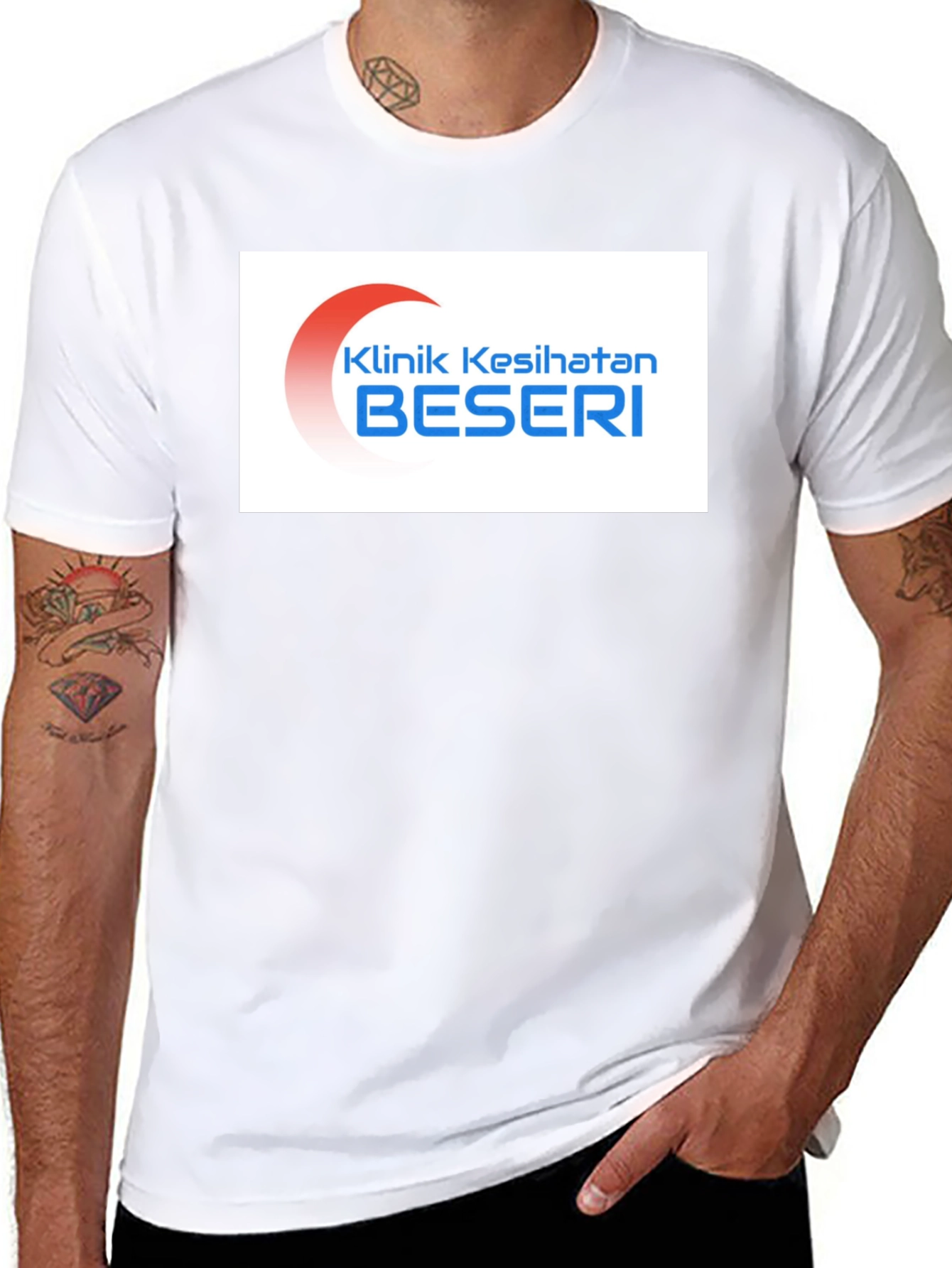 Klinik Kesihatan Beseri T-Shirt - Black Casual Tee