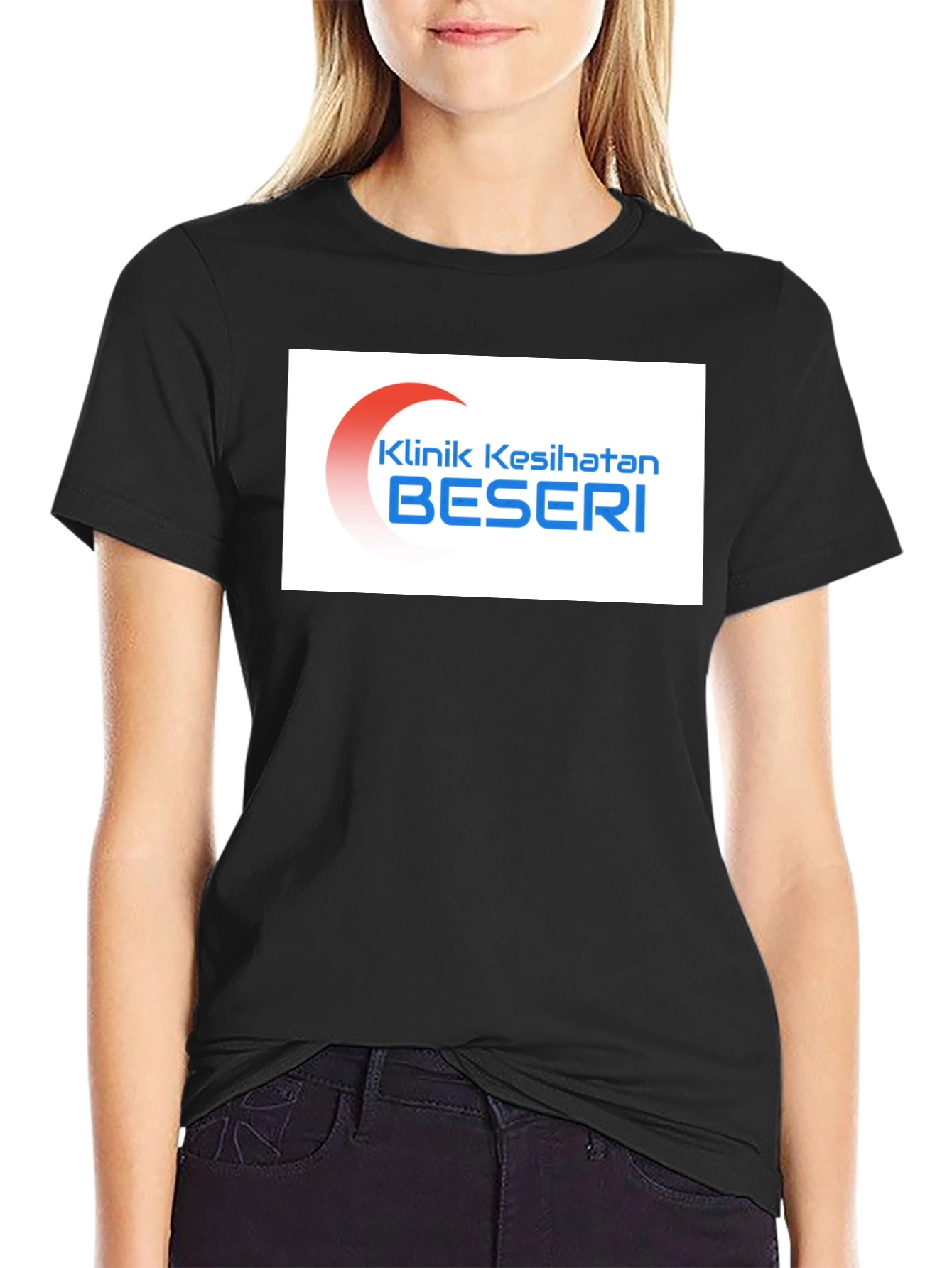 Klinik Kesihatan Beseri T-Shirt - Black Casual Tee
