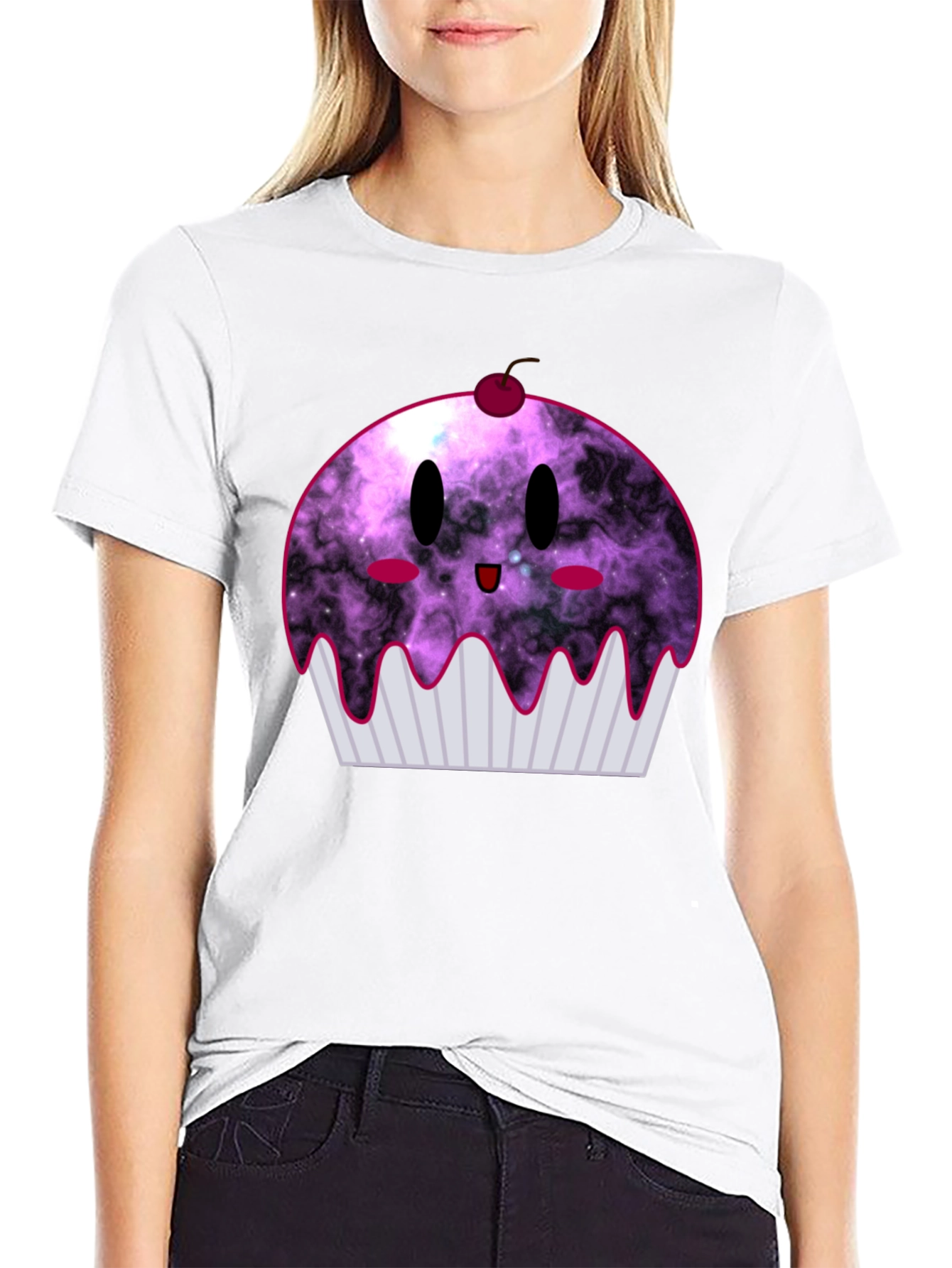 Galaxy Cupcake Graphic Tee - Fun Unisex T-Shirt