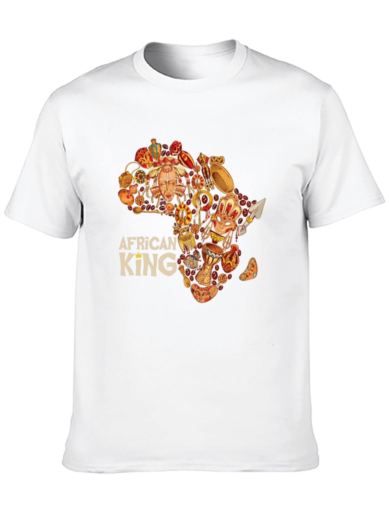 African King Black Graphic Tee