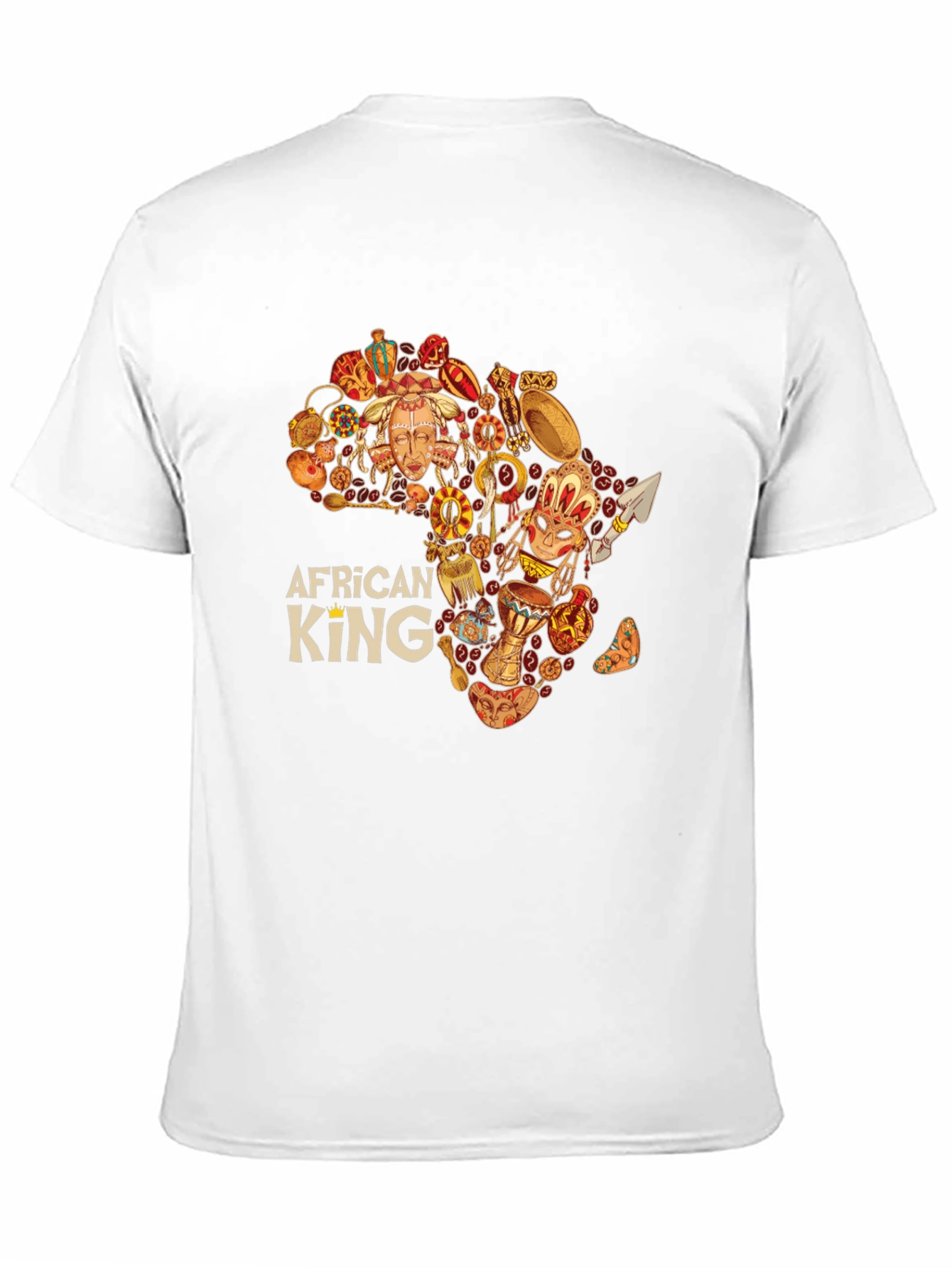 African King Black Graphic Tee