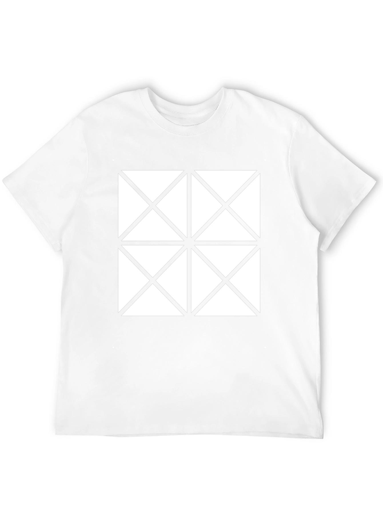 Geometric Pattern Tee - Stylish Minimalist Design